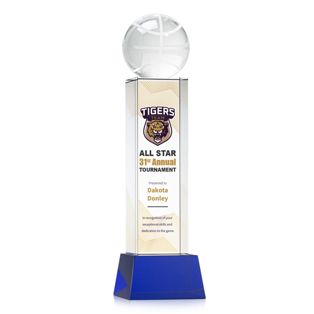 Basketball VividPrint™ Award on Belcroft - Blue 5