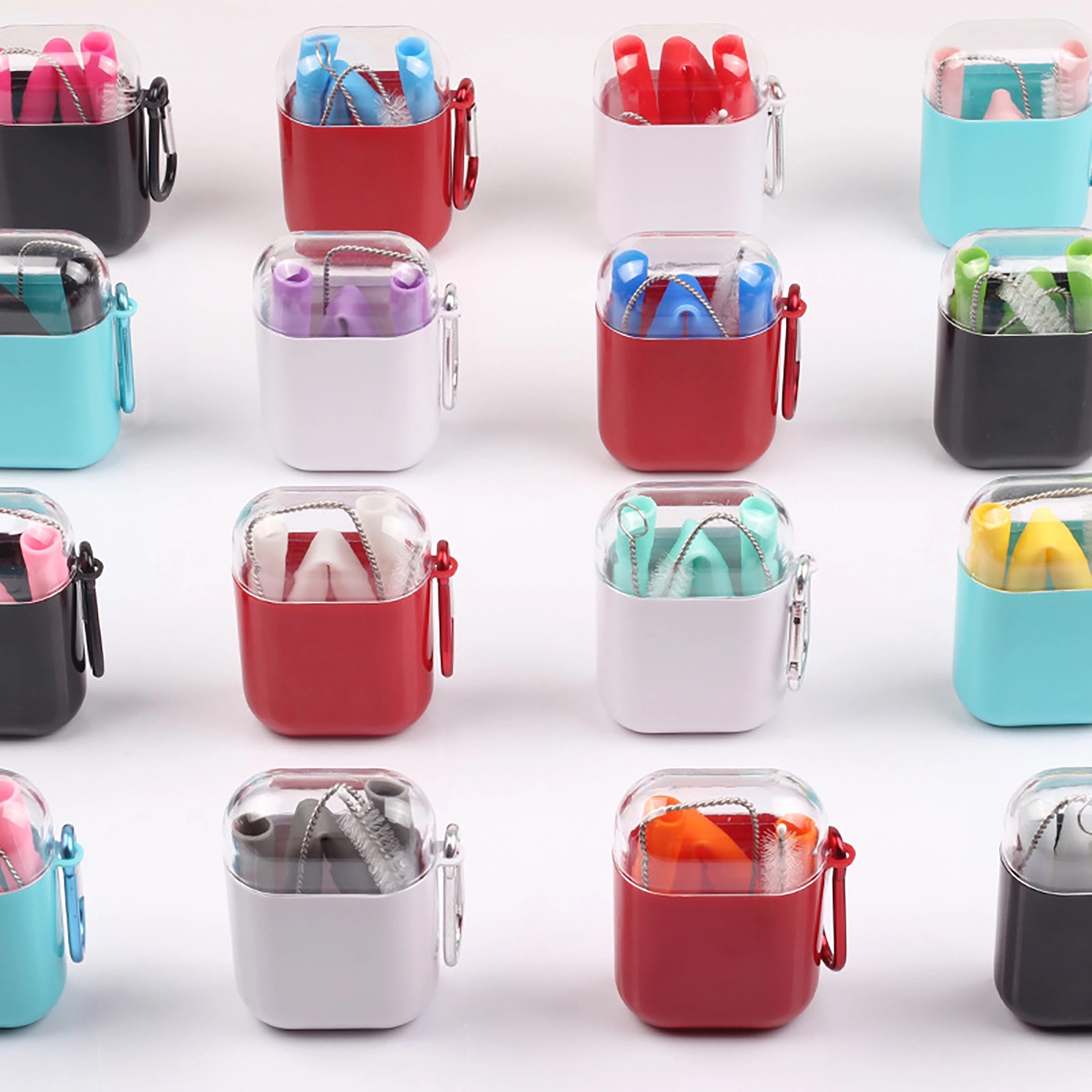 Foldable Silicone Straw Kit 4