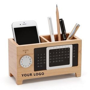 Wooden Pencil Holder Desk Organizer 5