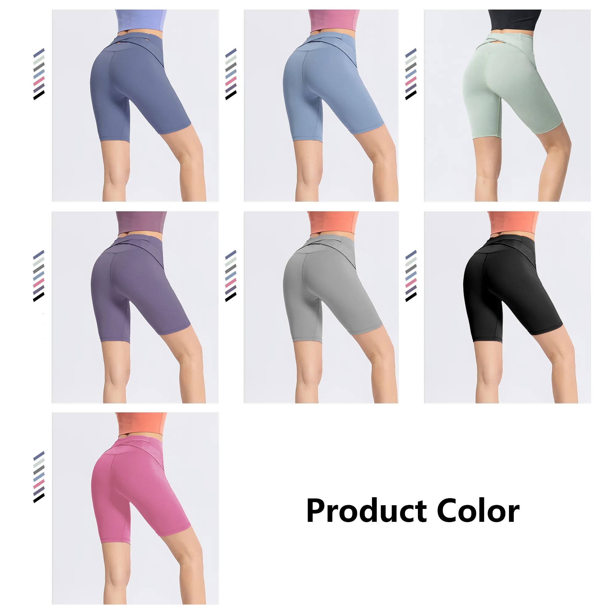 Women's High-Waist Compression Workout Shorts 2