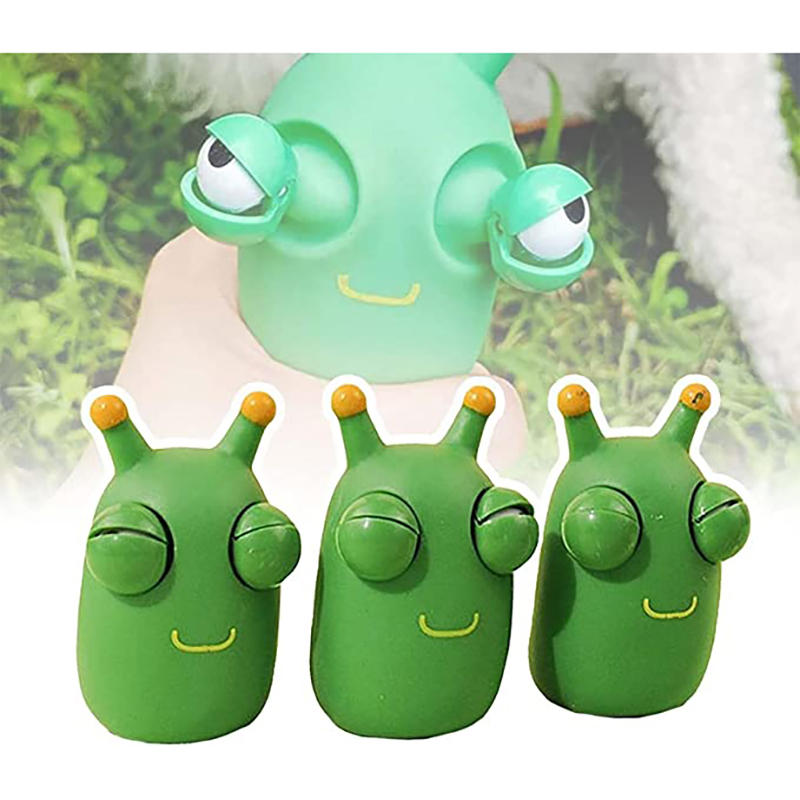 Caterpillar Popping Toy Eye Popping Worm Squeeze Toys 8