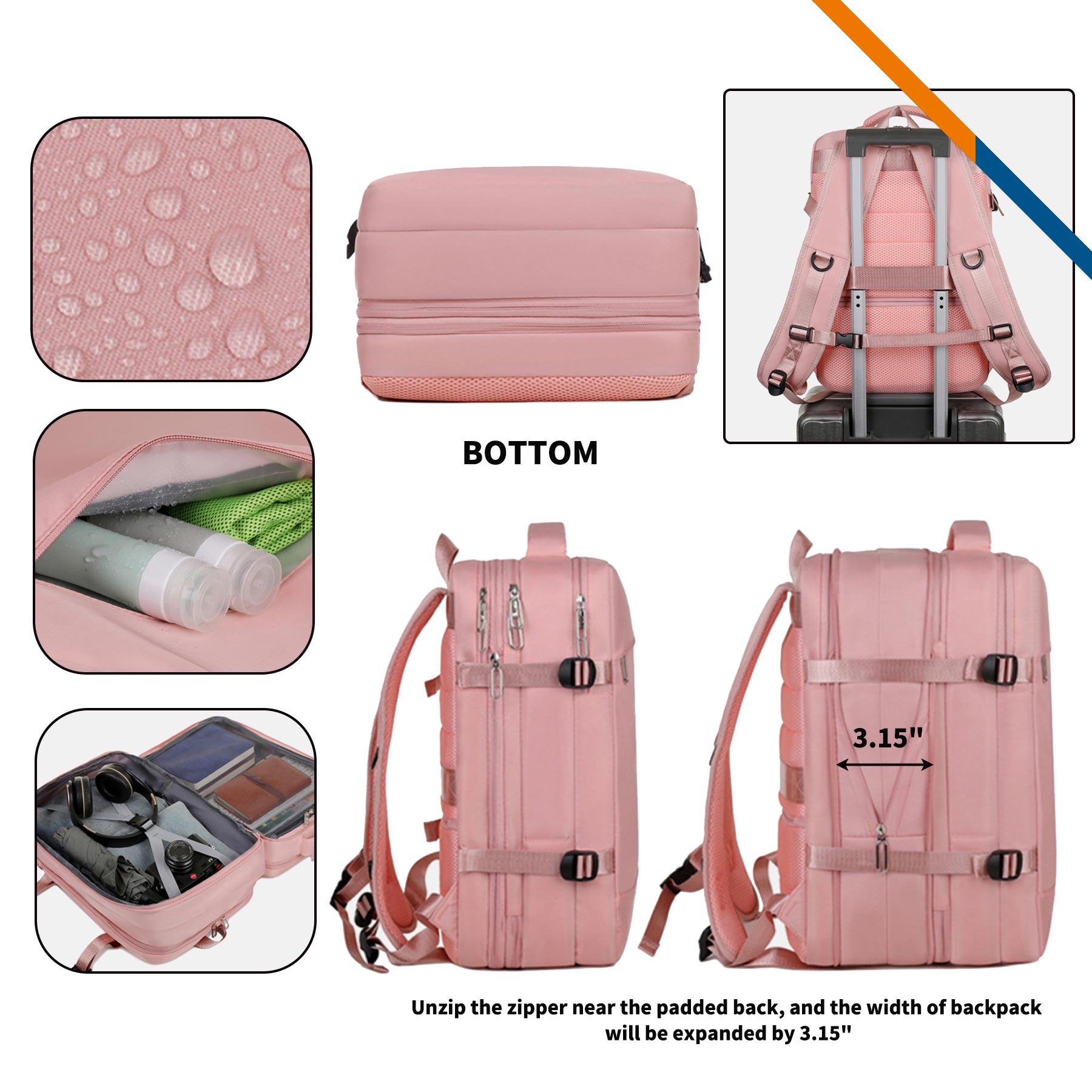 Luvio Expandable Business Backpack 1