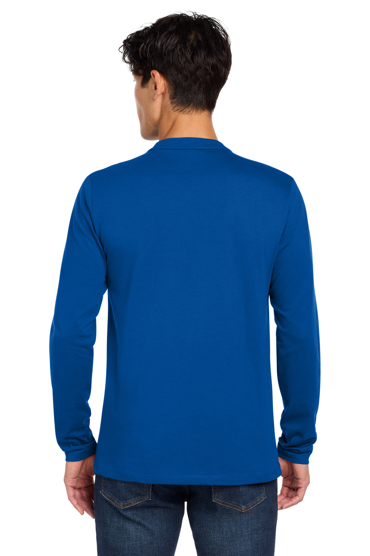 New Era Heritage Blend Long Sleeve Crew Tee. NEA102 35