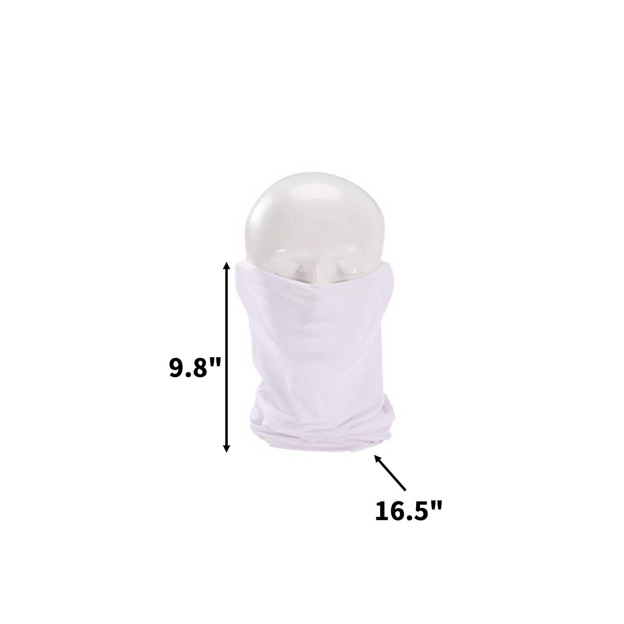 Breathable Ultraviolet Protection Face Mask 16.5" x 9.8" 13