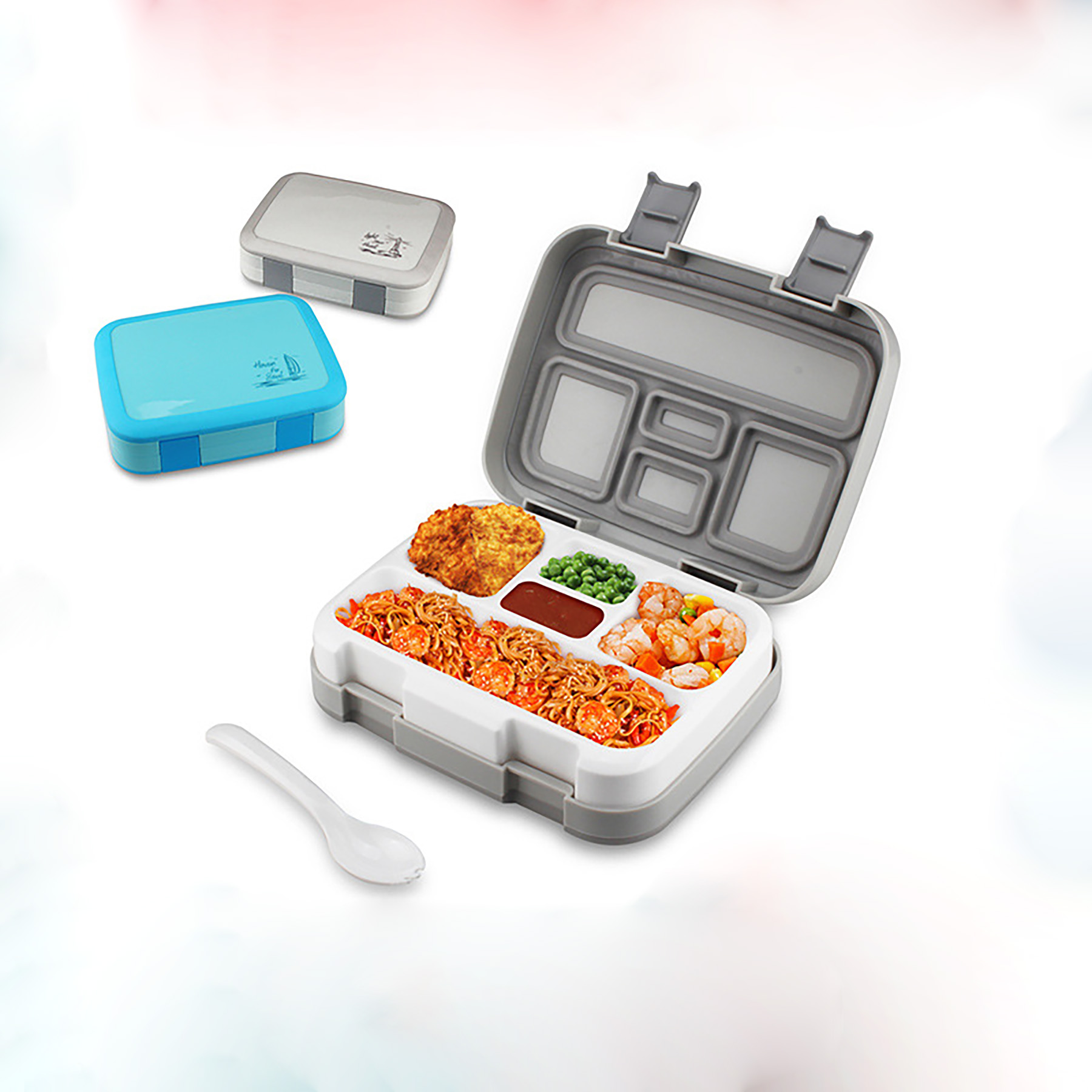 Lunch Box with 5 Compartments for Kids and Adults 5