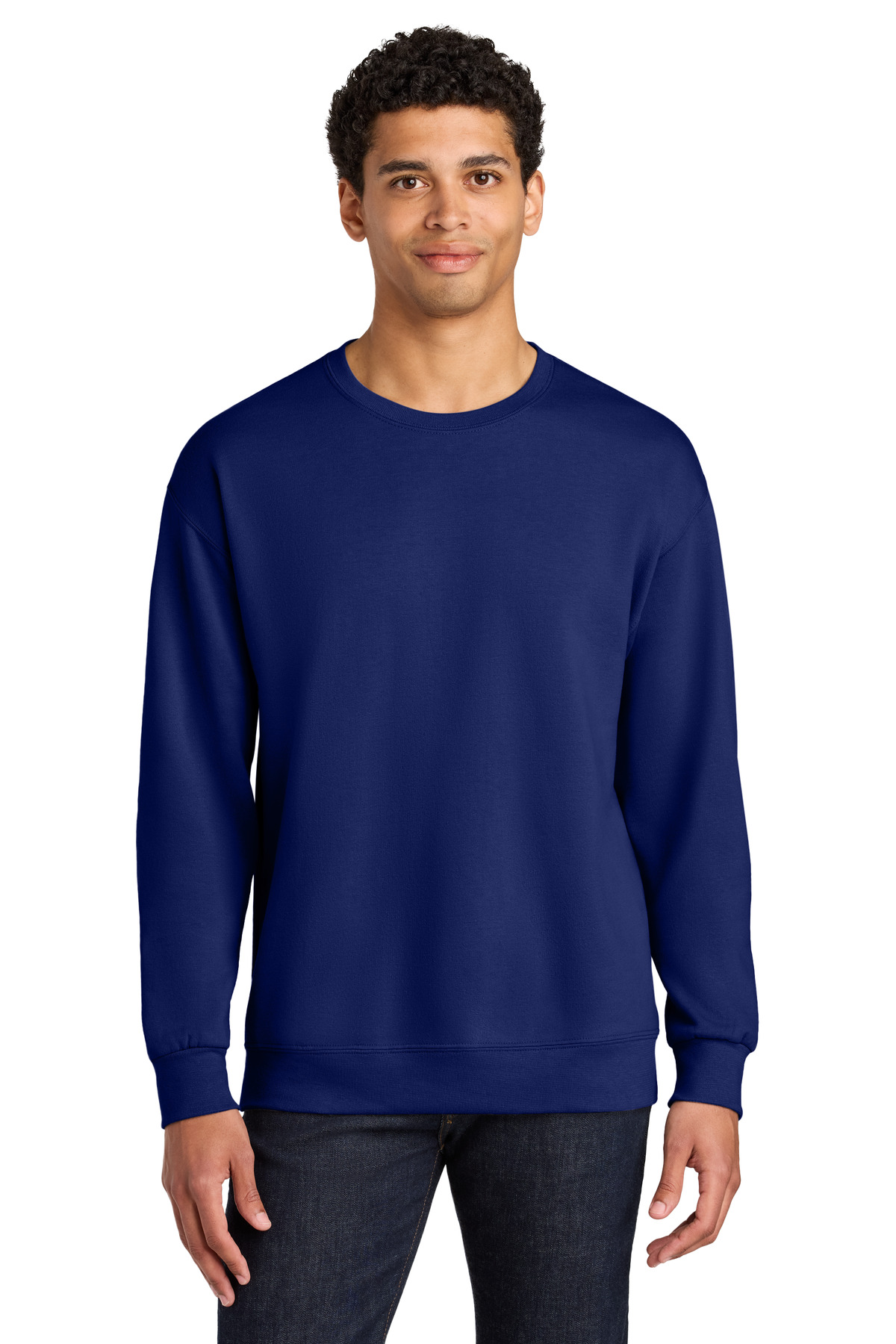 Jerzees Ultimate Unisex CVC Ring Spun Crewneck Sweatshirt IC48M 46
