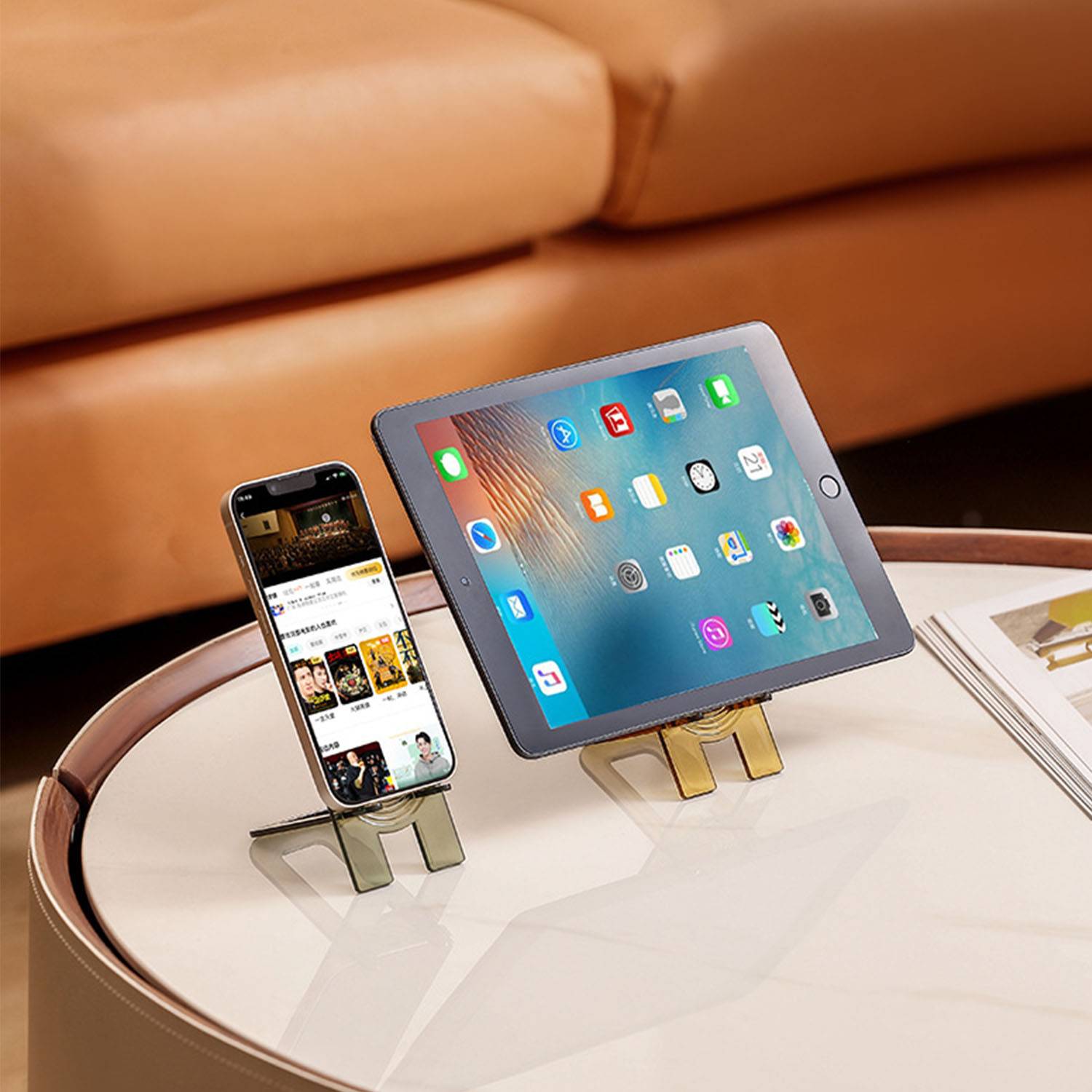 Plastic simple portable mobile phone stand holder 2