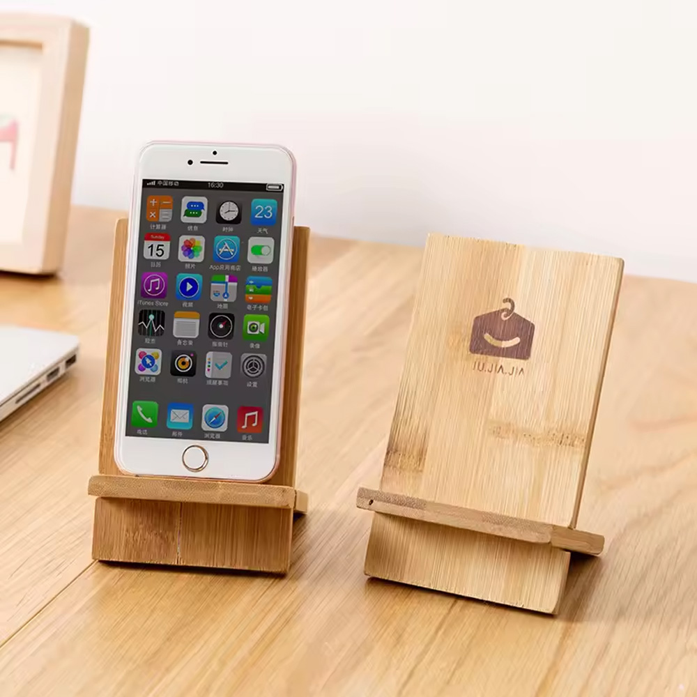 Portable Adjustable Wooden Phone Stand 2