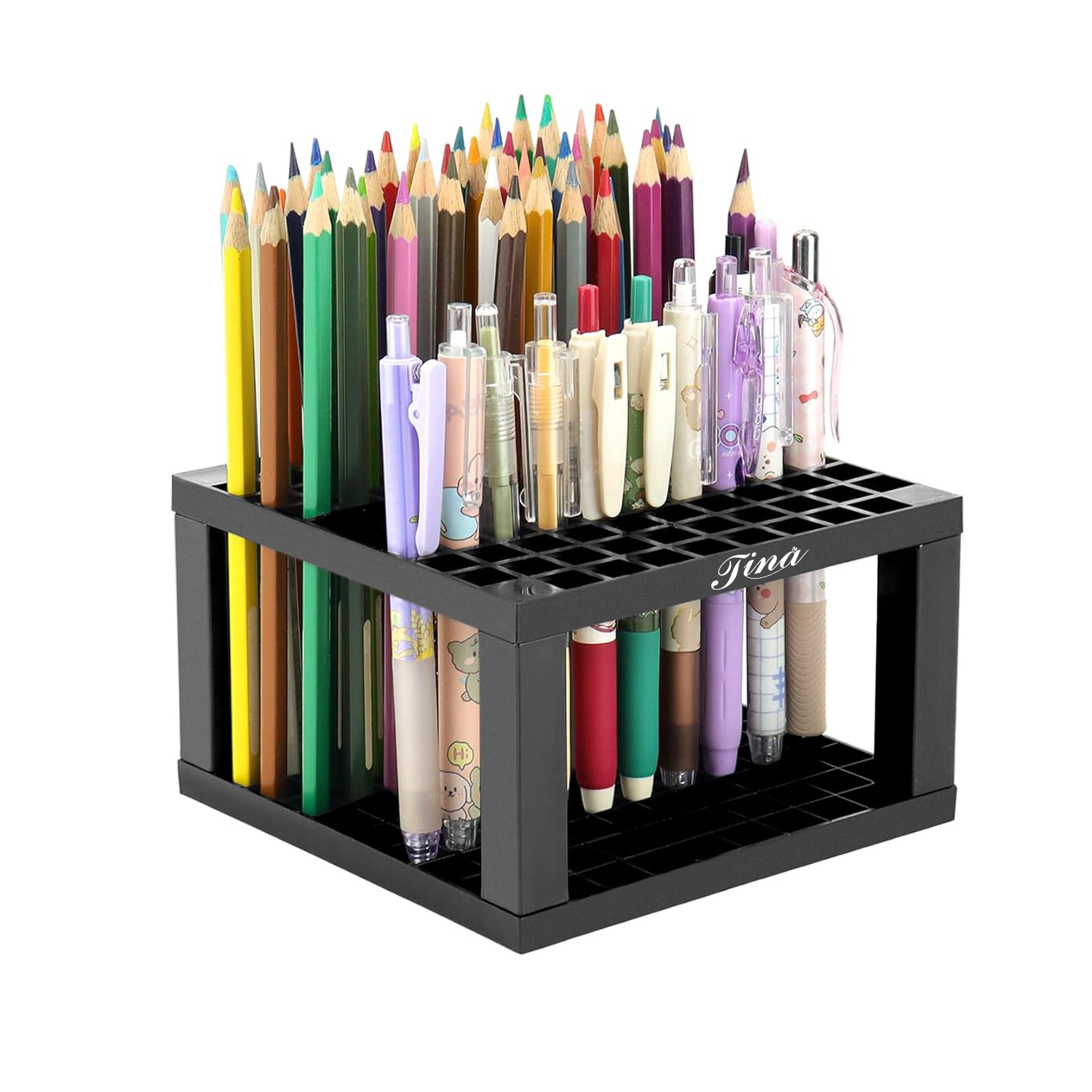 Art Supply 96 Hole Plastic Pencil & Brush Holder 2