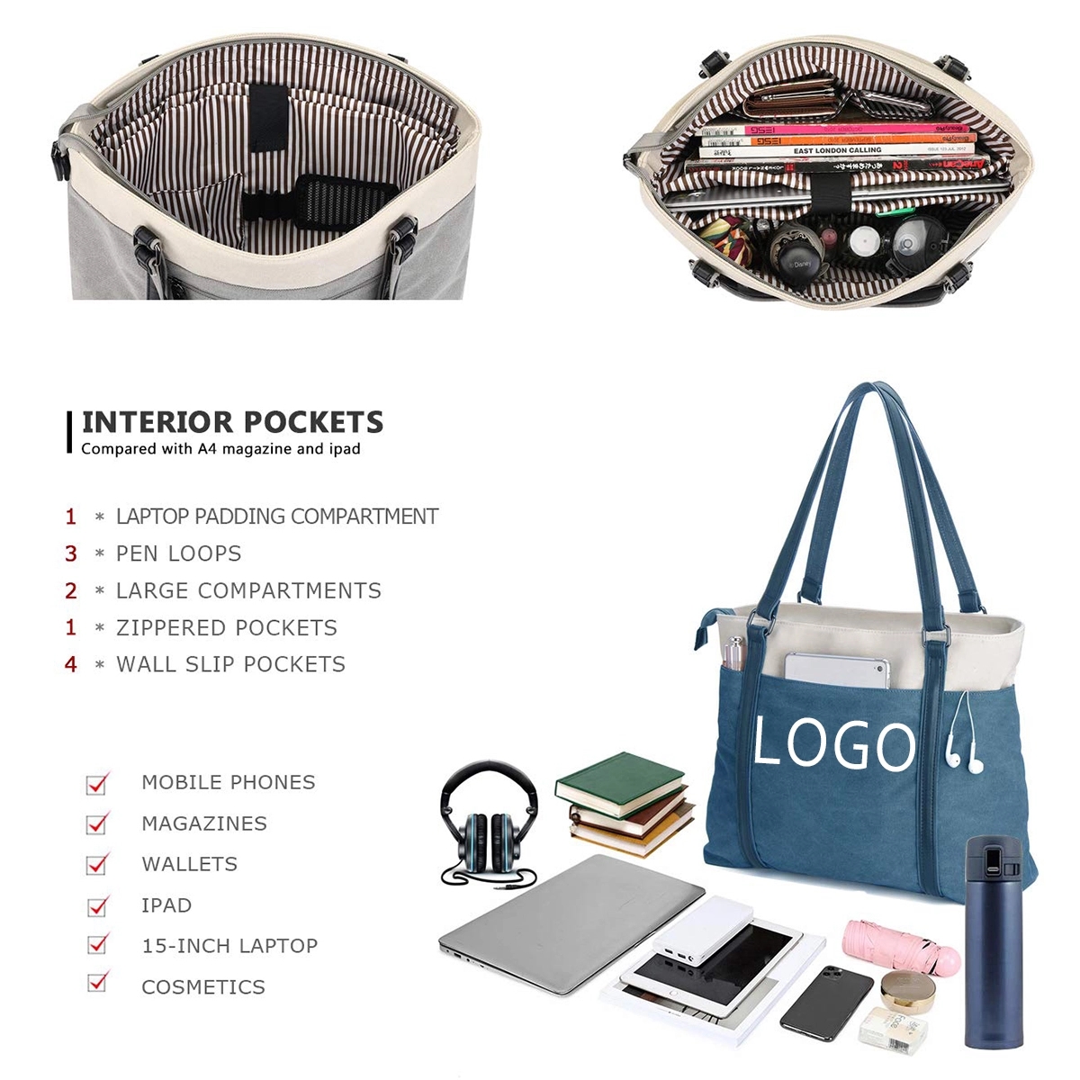 Lightweight Laptop Tote Bag 3