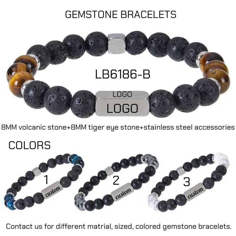 Wholesale Beaded Gemstone Bracelet Natural Stone BULK 4