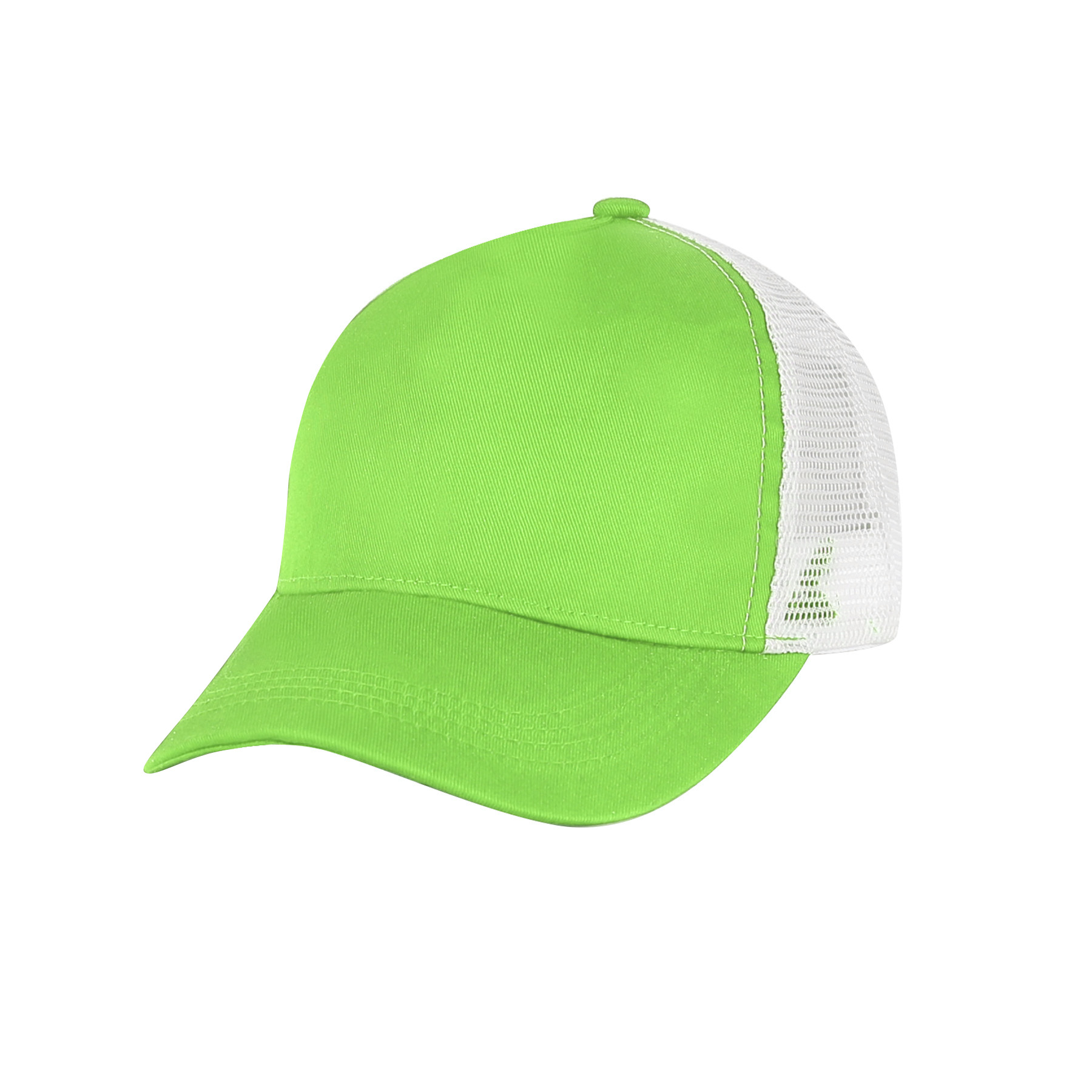5 Panel Structured Trucker Cap W/Snapback 6
