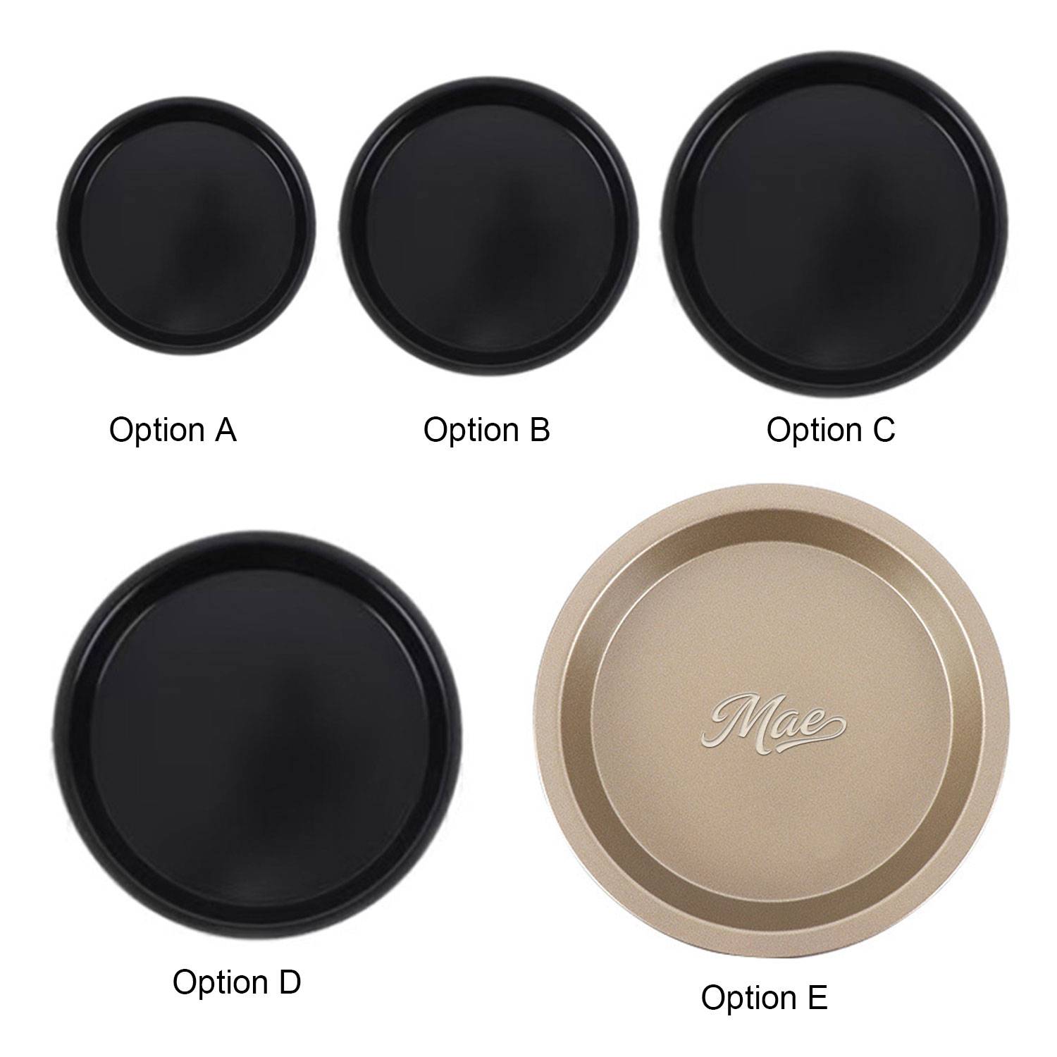 6 Inch Carbon Steel Circular Pizza Baking Pan 3
