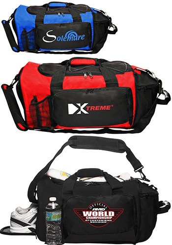Deluxe Sports Duffel Bags - 21" W x 13" H 2