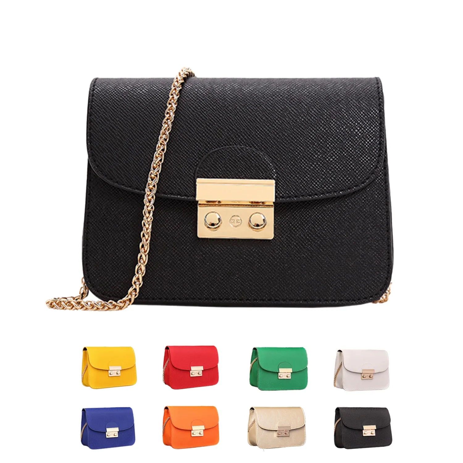Simple chain trend one-shoulder crossbody bag 9