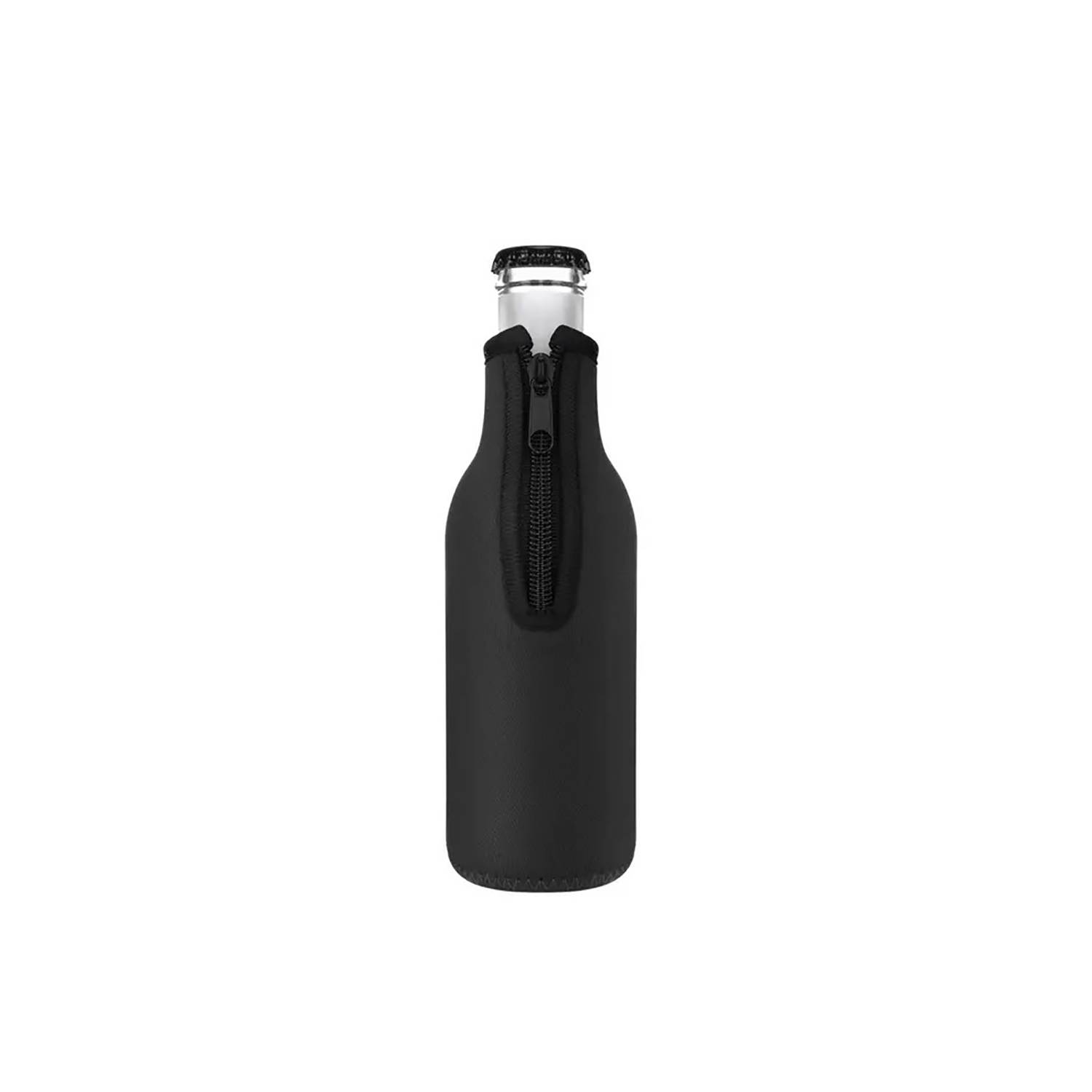 12oz Insulated Beer Bottle Sleeve with Zipper 6