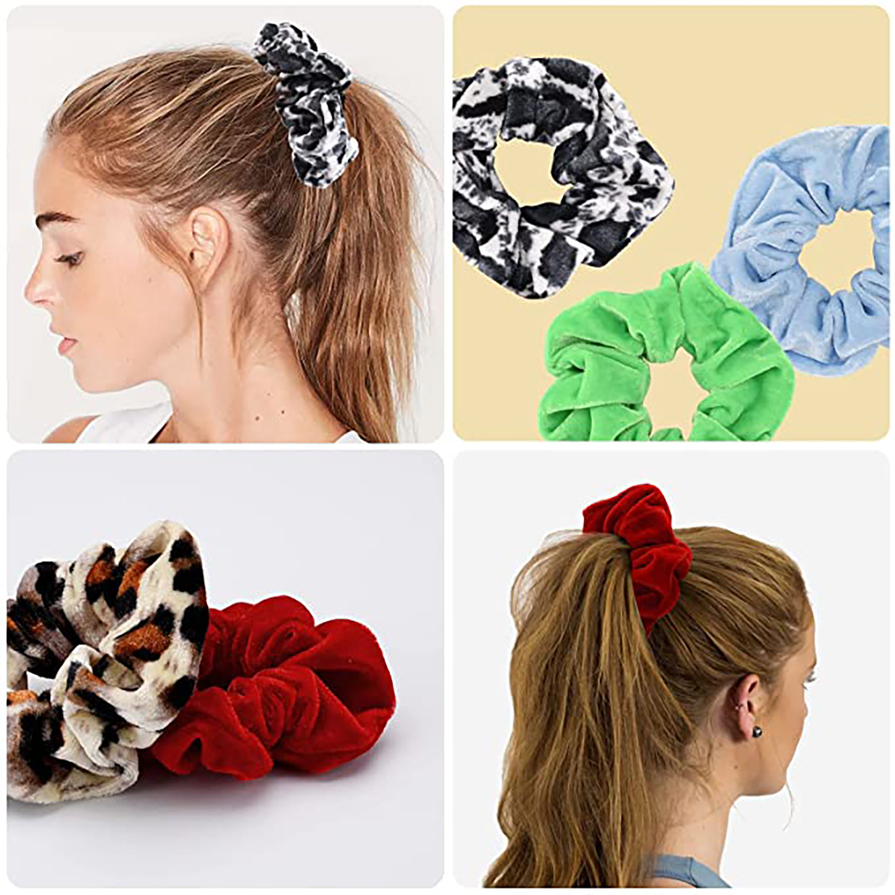Scrunchies Chiffon Elastic Hair Ties/Bands/Bandana for Women 16