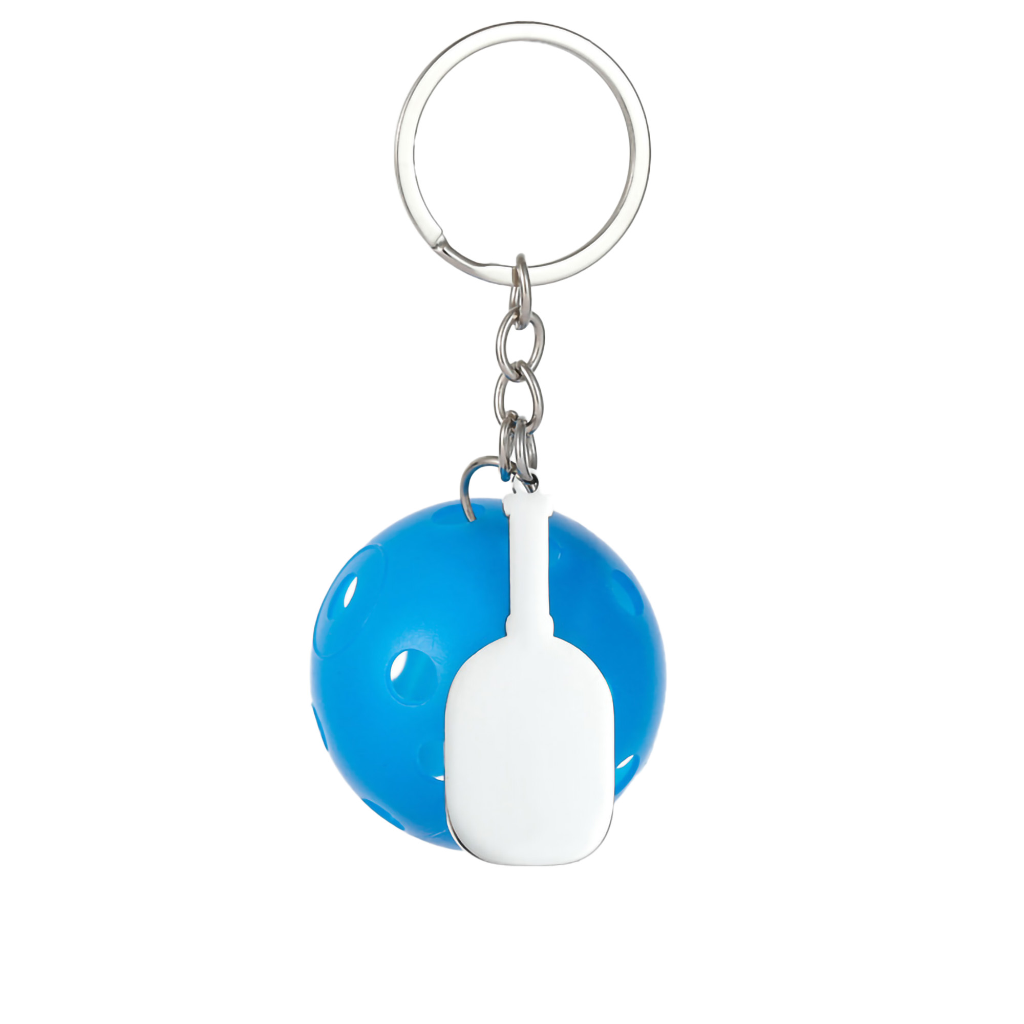 Pickleball Shape Bag Clip Keychain MOQ50 4
