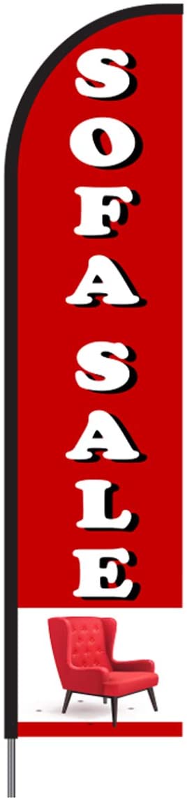 Sofa Sale Feather Flag Kit 15' Feet Feather Flag Sign Outdoor Banner 2