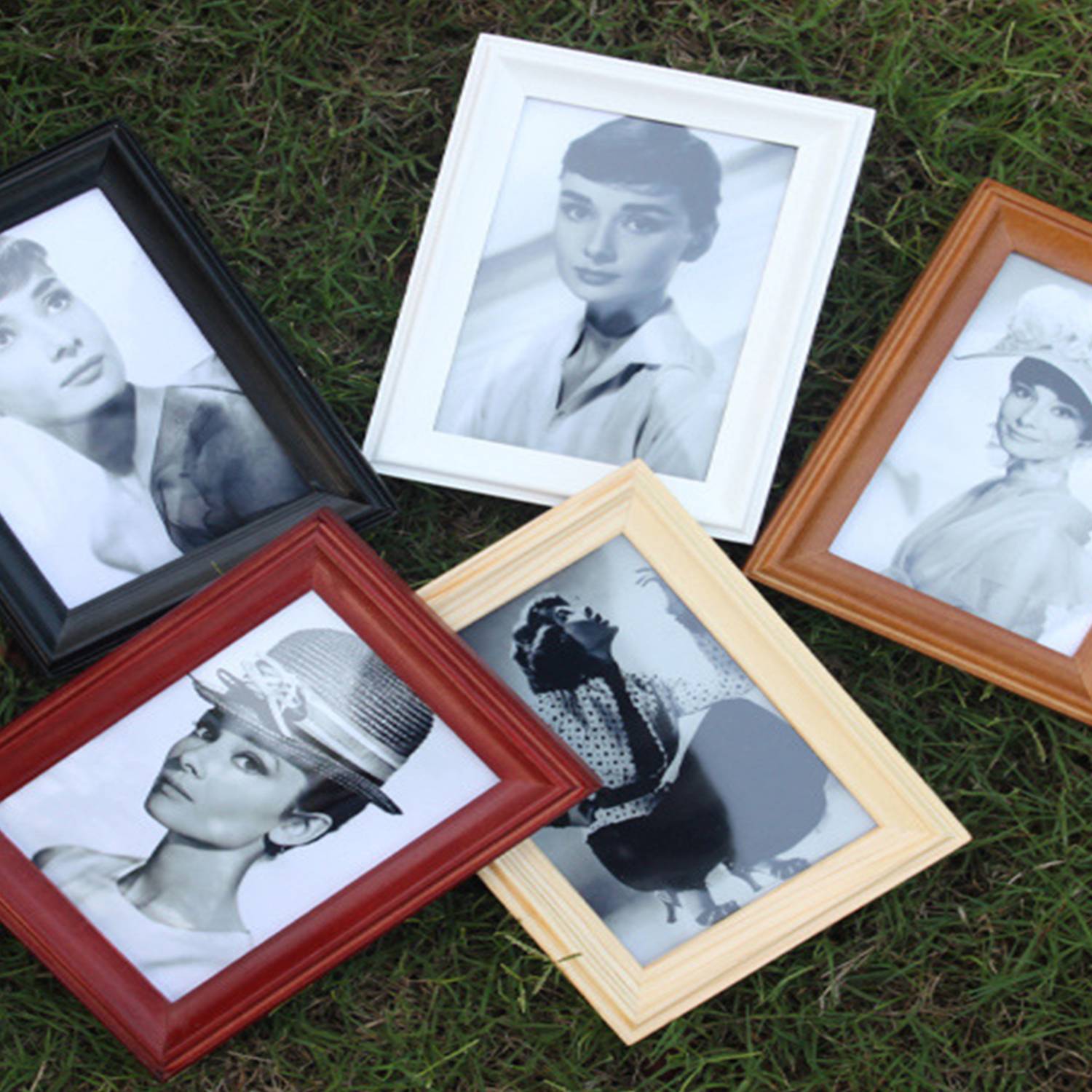 Solid Wood Picture Frame Hanging Wall Table 7 Inches 4