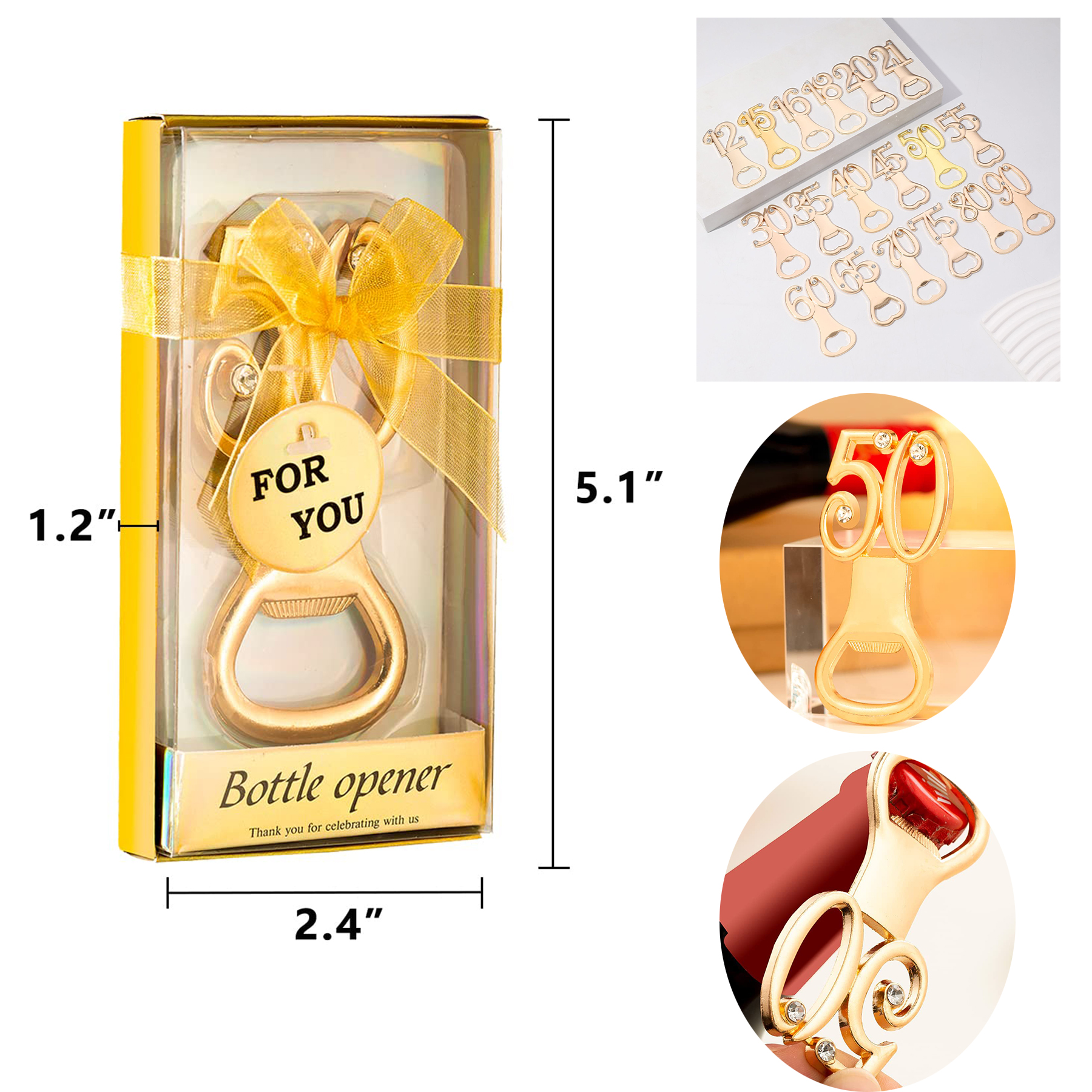 Golden Bottle Openers