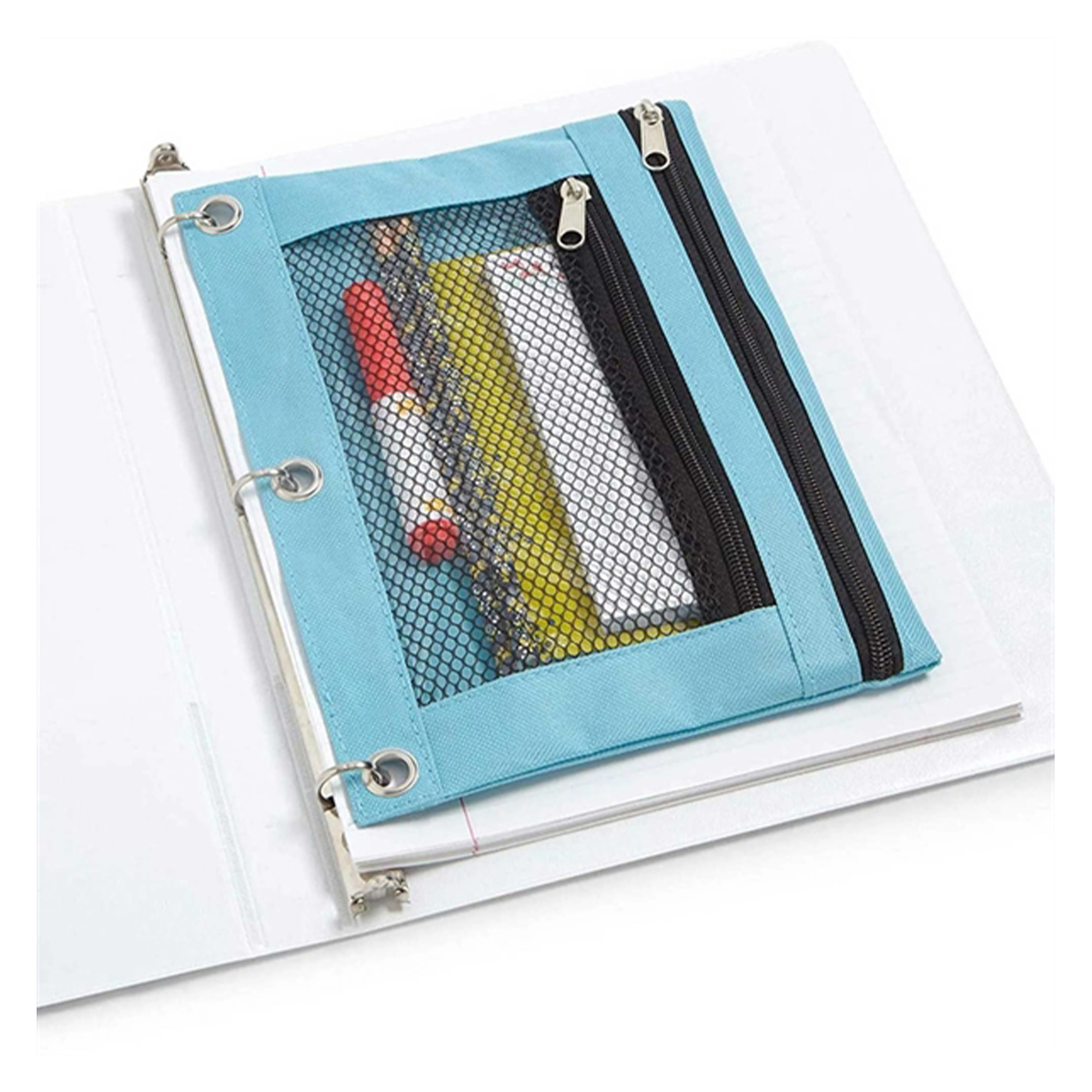 Three-hole Double Zipper Pencil Case 2