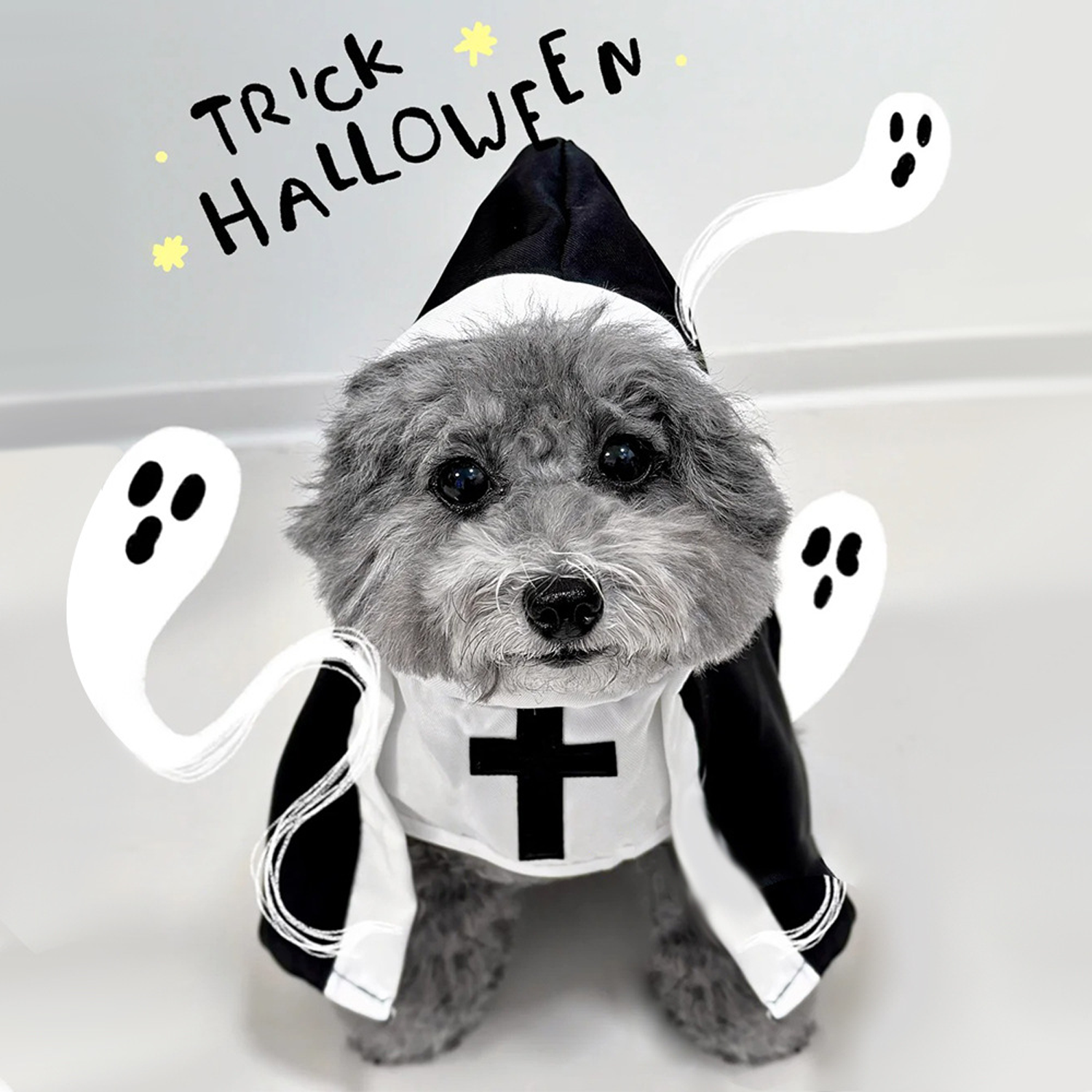 Funny Nun Costume for Pets – Cotton Halloween Outfit 9