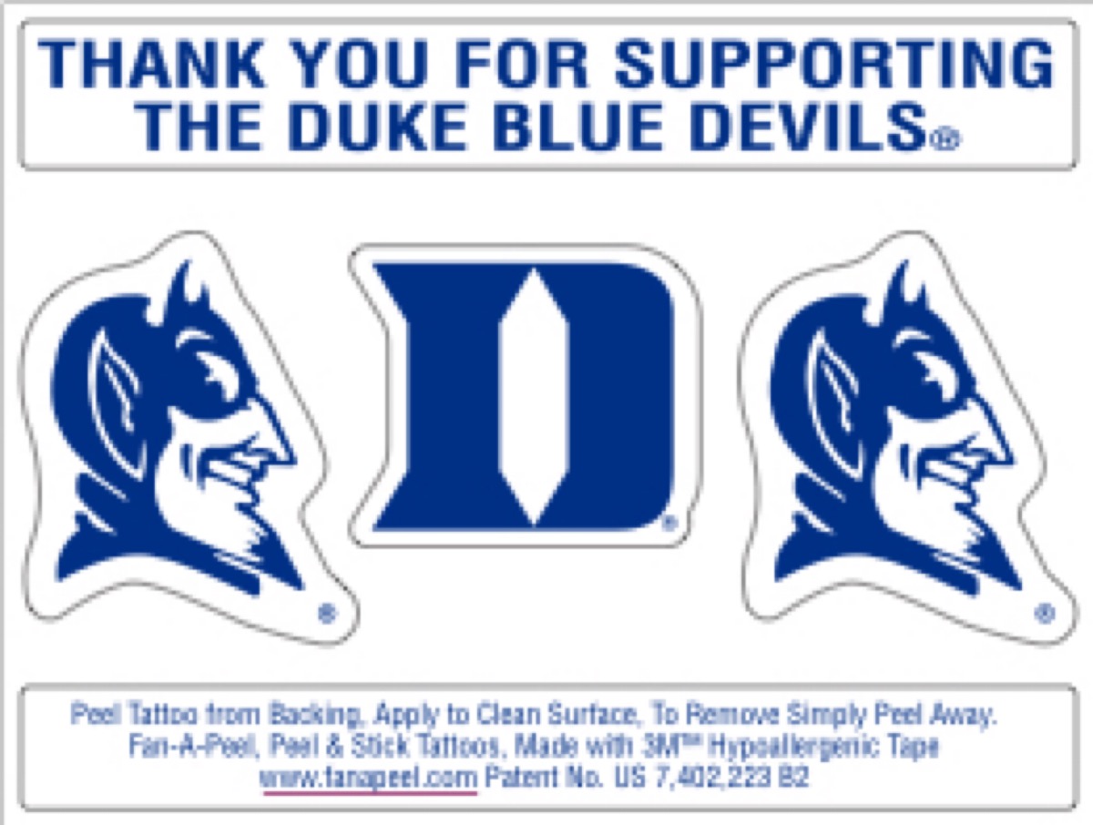 Waterless Peel & Stick Tattoo Custom Promotional Card (3.5"x2.75") 11