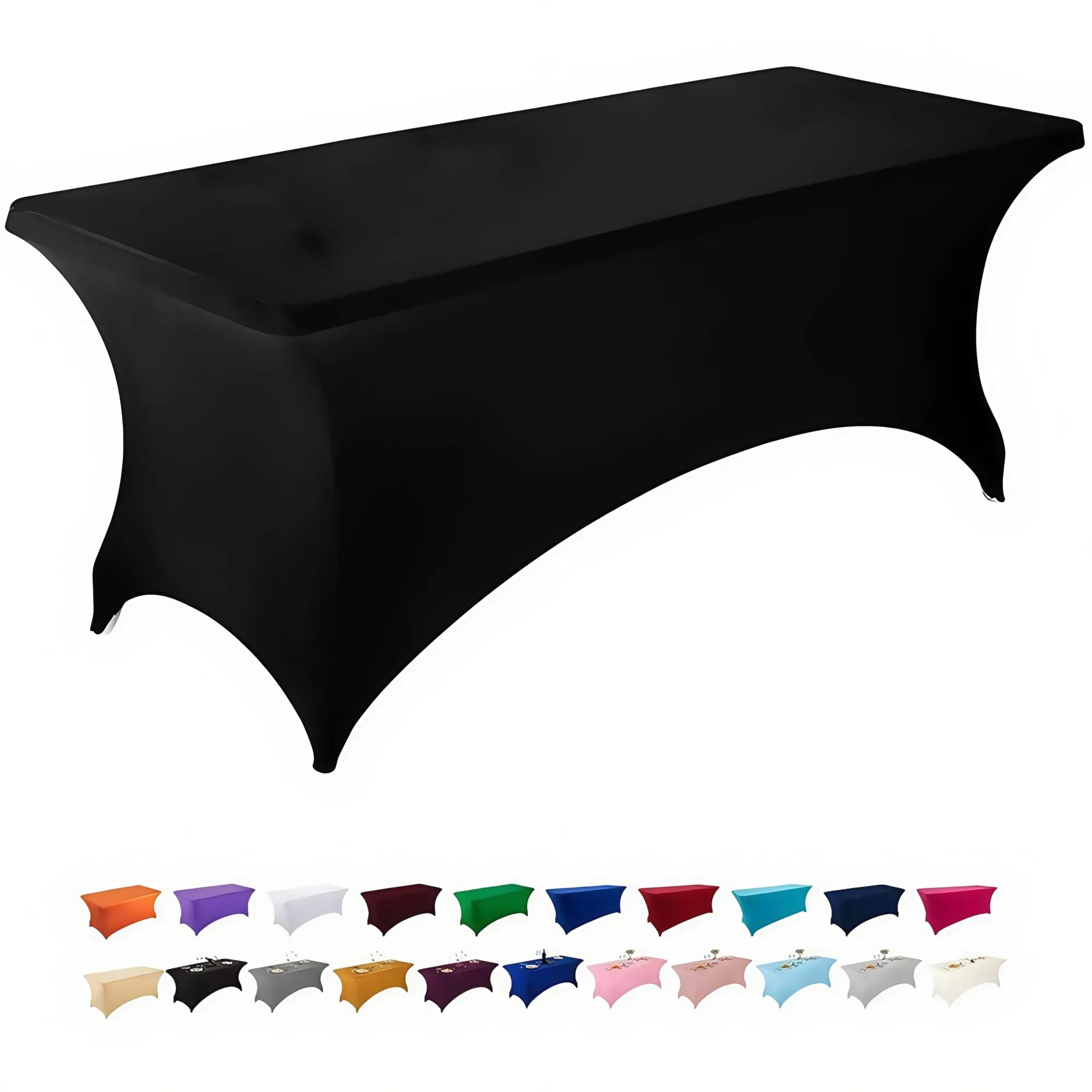 6FT Elastic Fitted Tablecloth 13