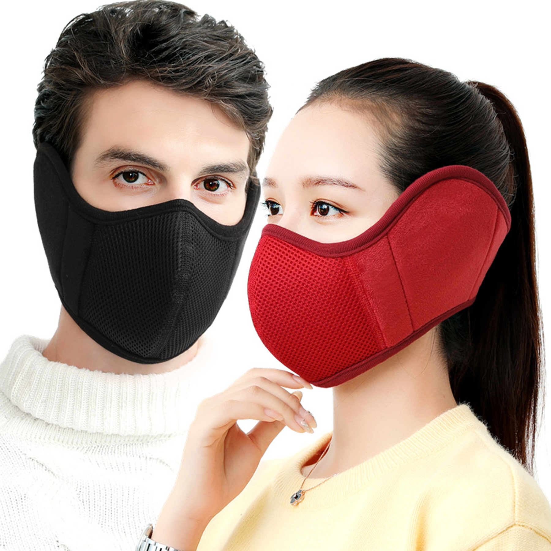 Women Earmuffs Face Mask 2