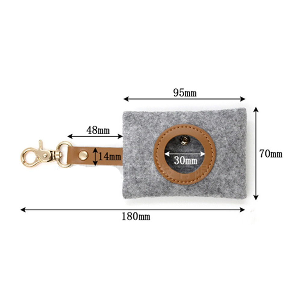 Felt Dog Poop Waste Bag Dispenser 5