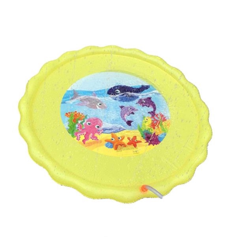 Inflatable outdoor sprinkler splash play mat 68" 2