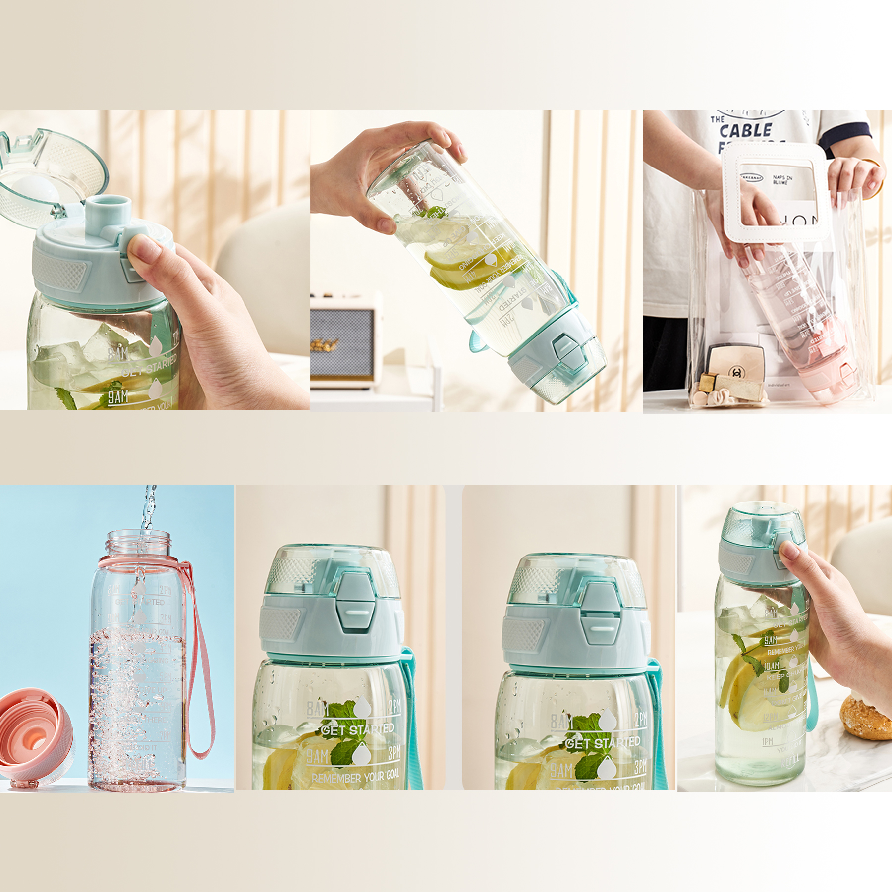 32 oz 24 oz Daily Water Intake Bottle 2