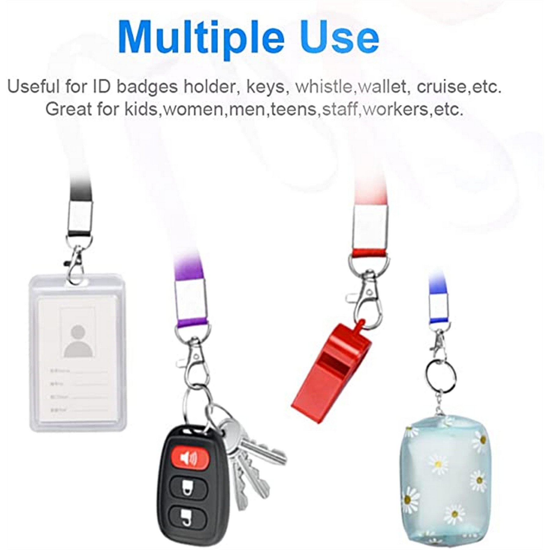 3/4" Silkscreen Lanyard With Clip 1