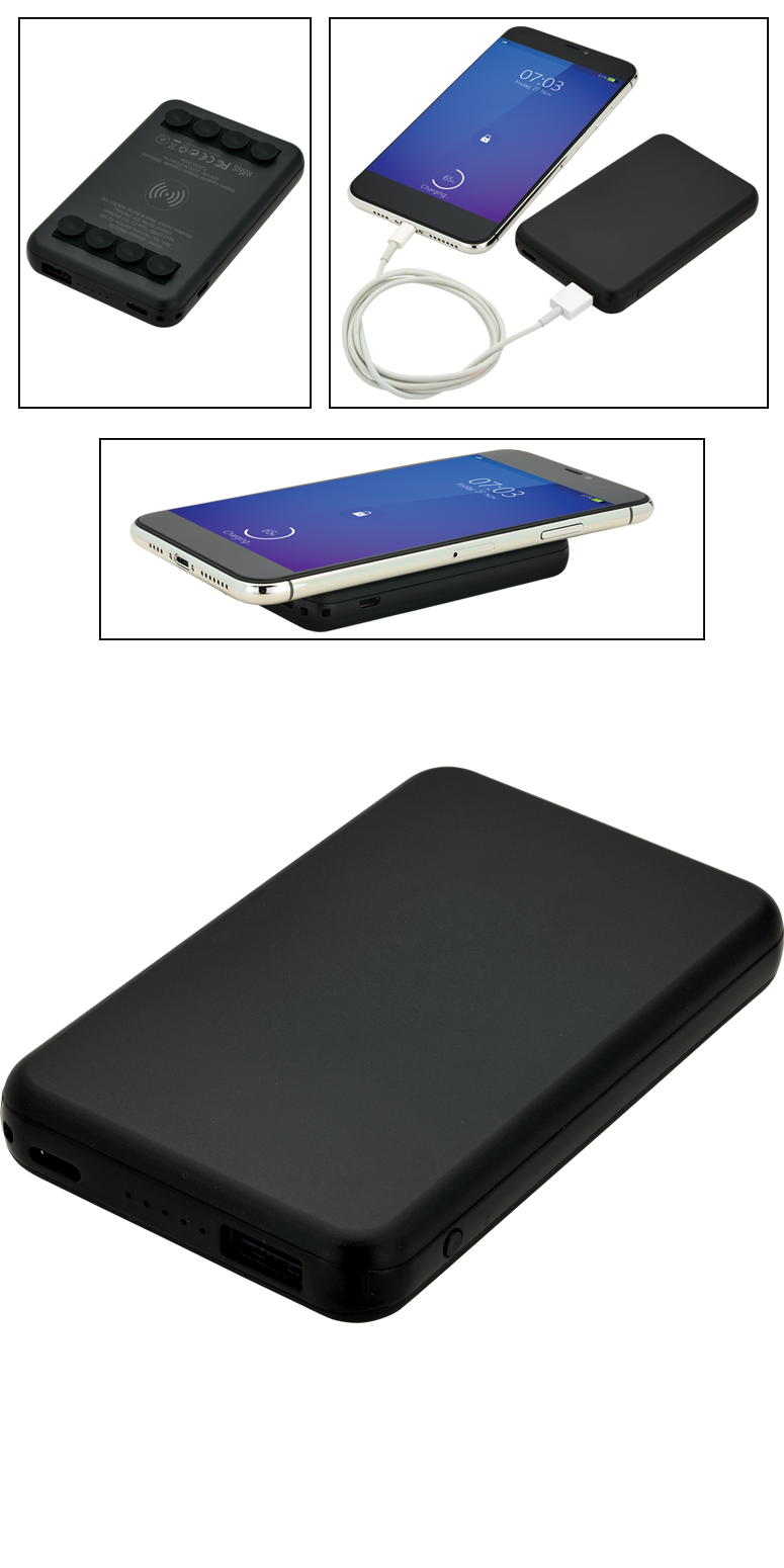 Mini Octo Grip Wireless Charger & Power Bank 25