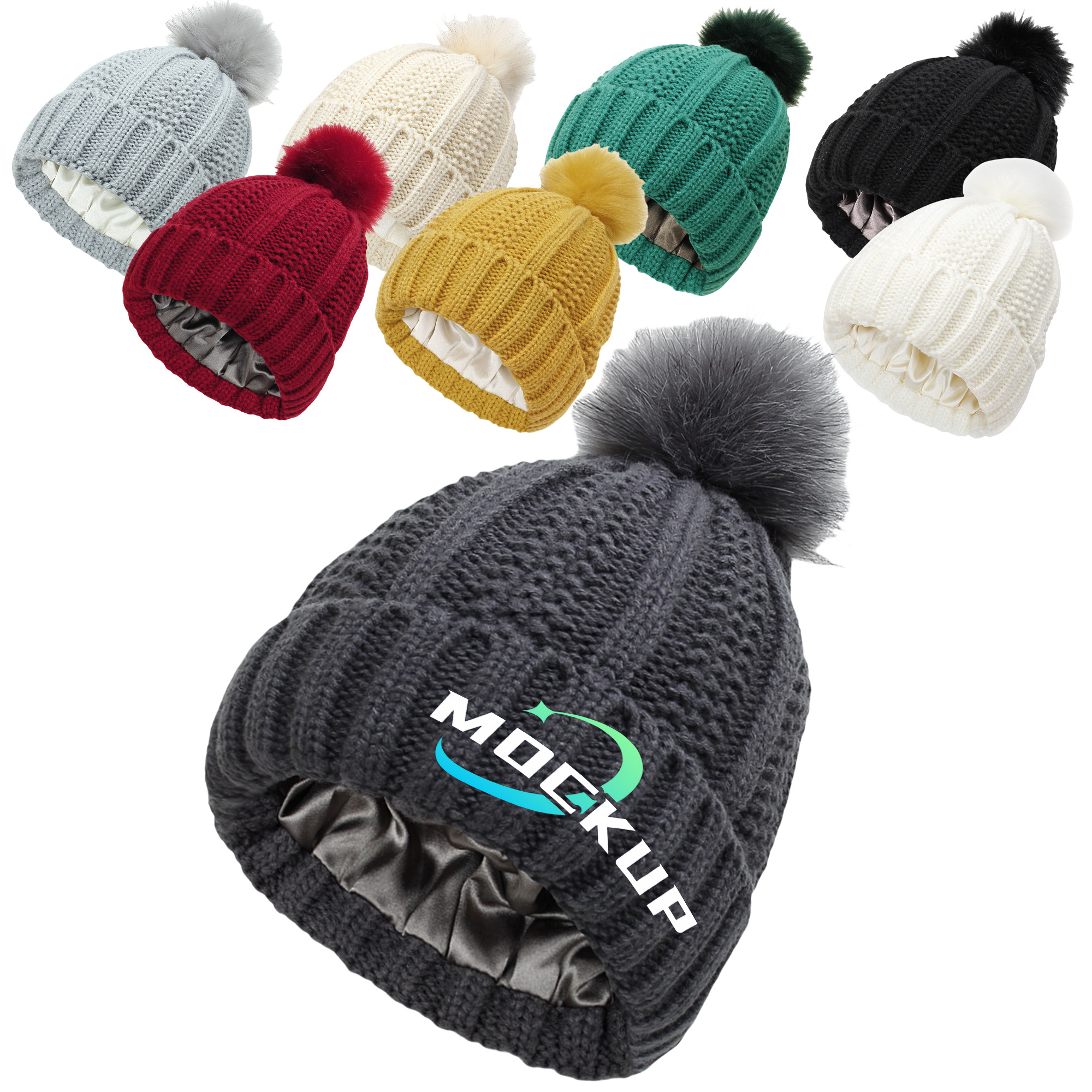Winter Thick Cable Knit Beanie 7