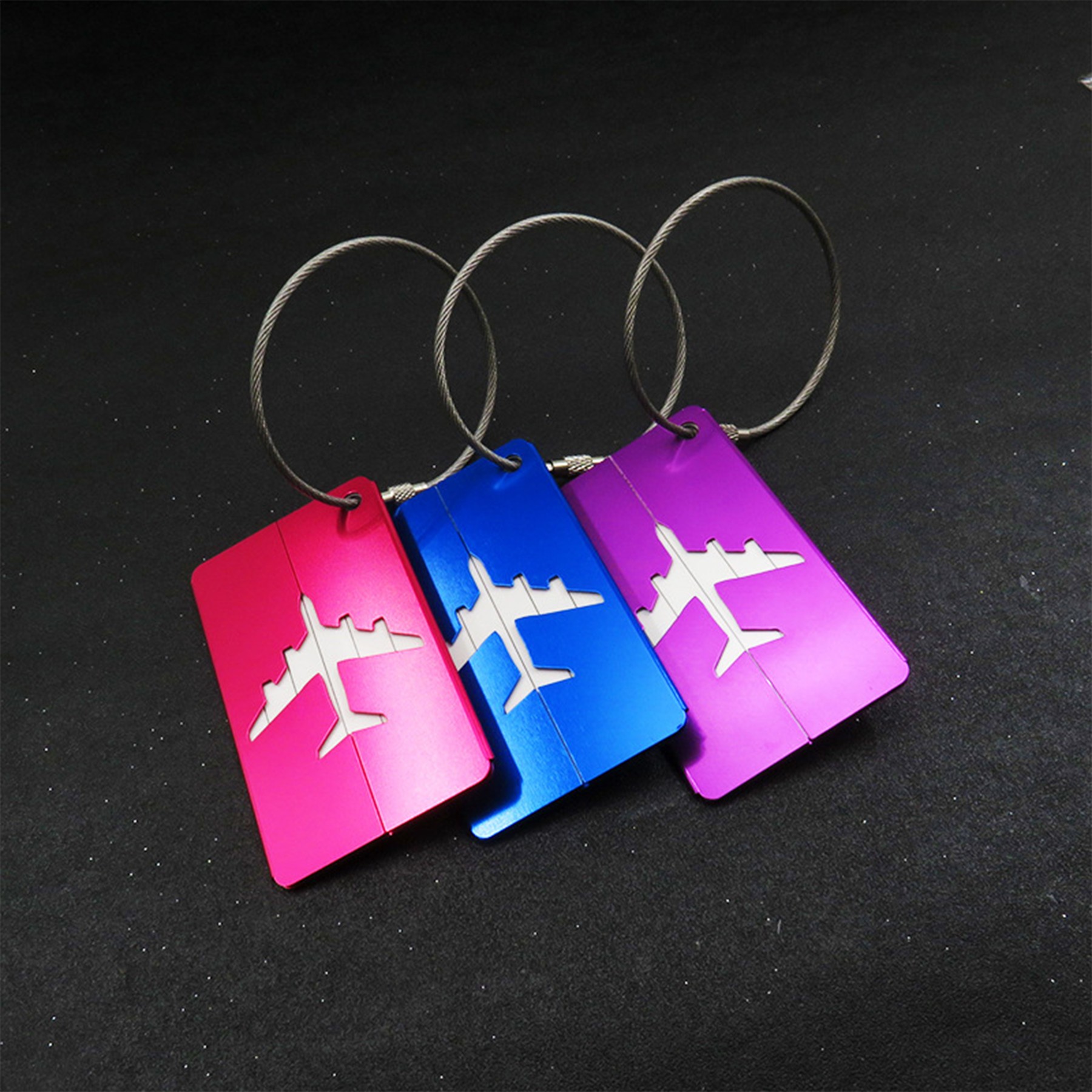 Airplane Styling Aluminum Luggage Tag Baggage Tag 3