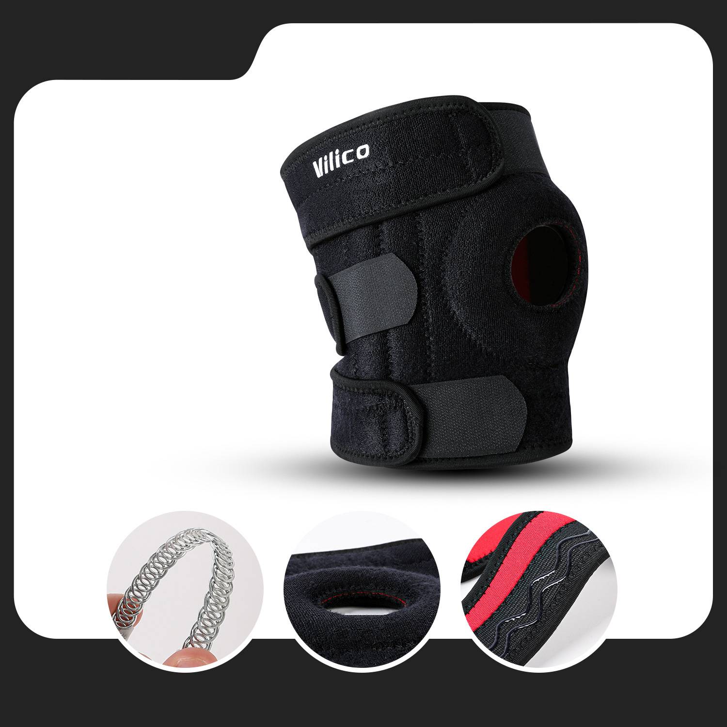 Pressurized breathable support knee pads 2