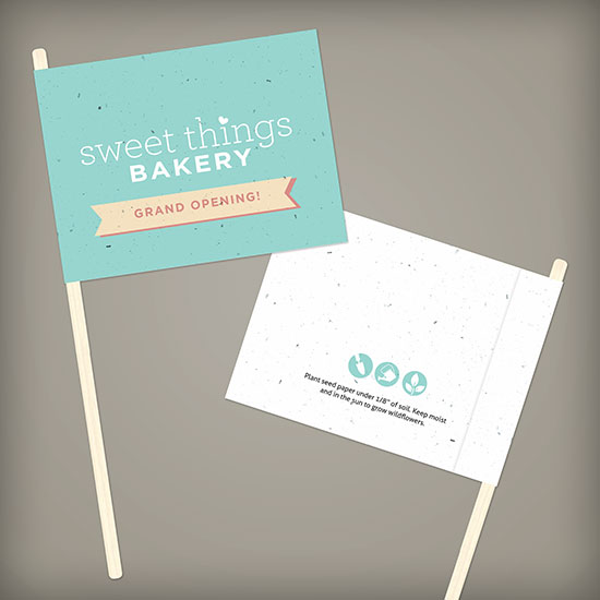 Double-Sided Seed Paper Promotional Flags 4