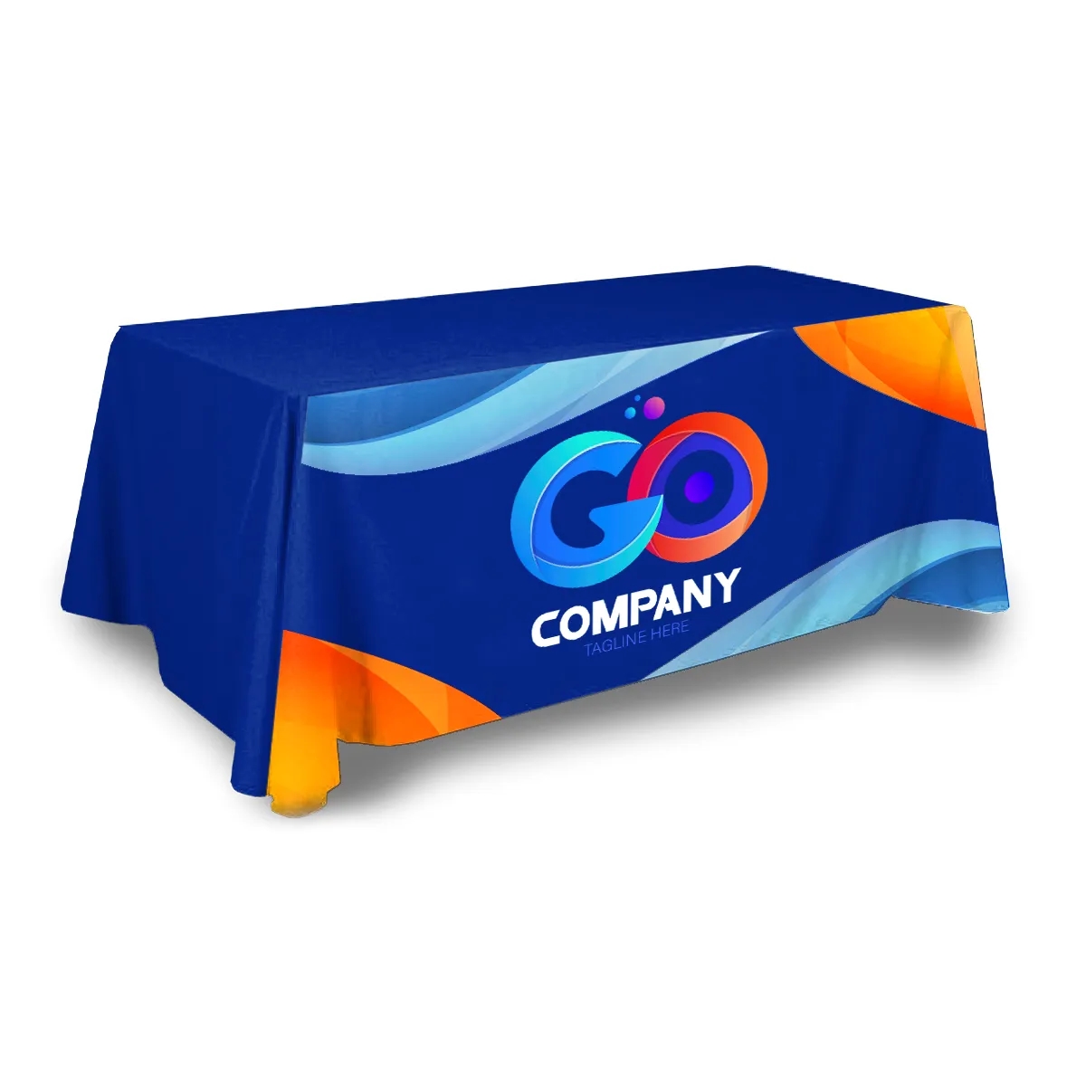 Custom Table Cover - Front Panel - Digital - Poly Poplin 2