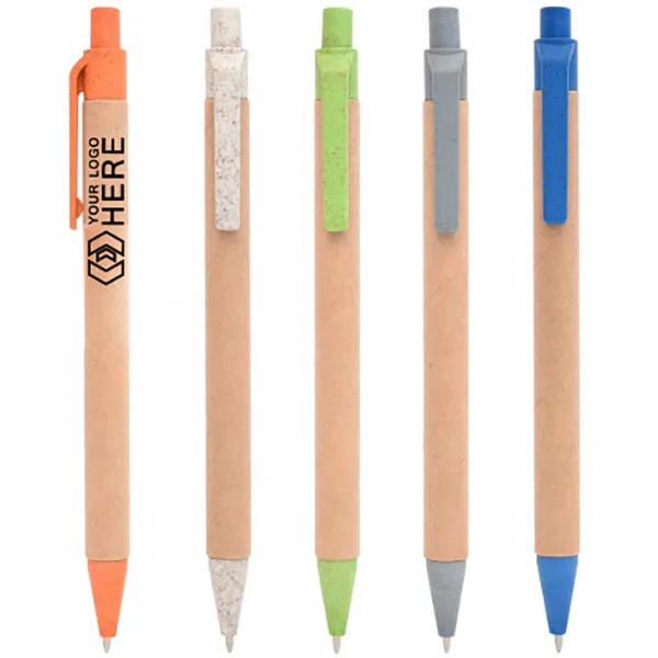 Eco Paper Wheat Straw Ballpoint Pen 4