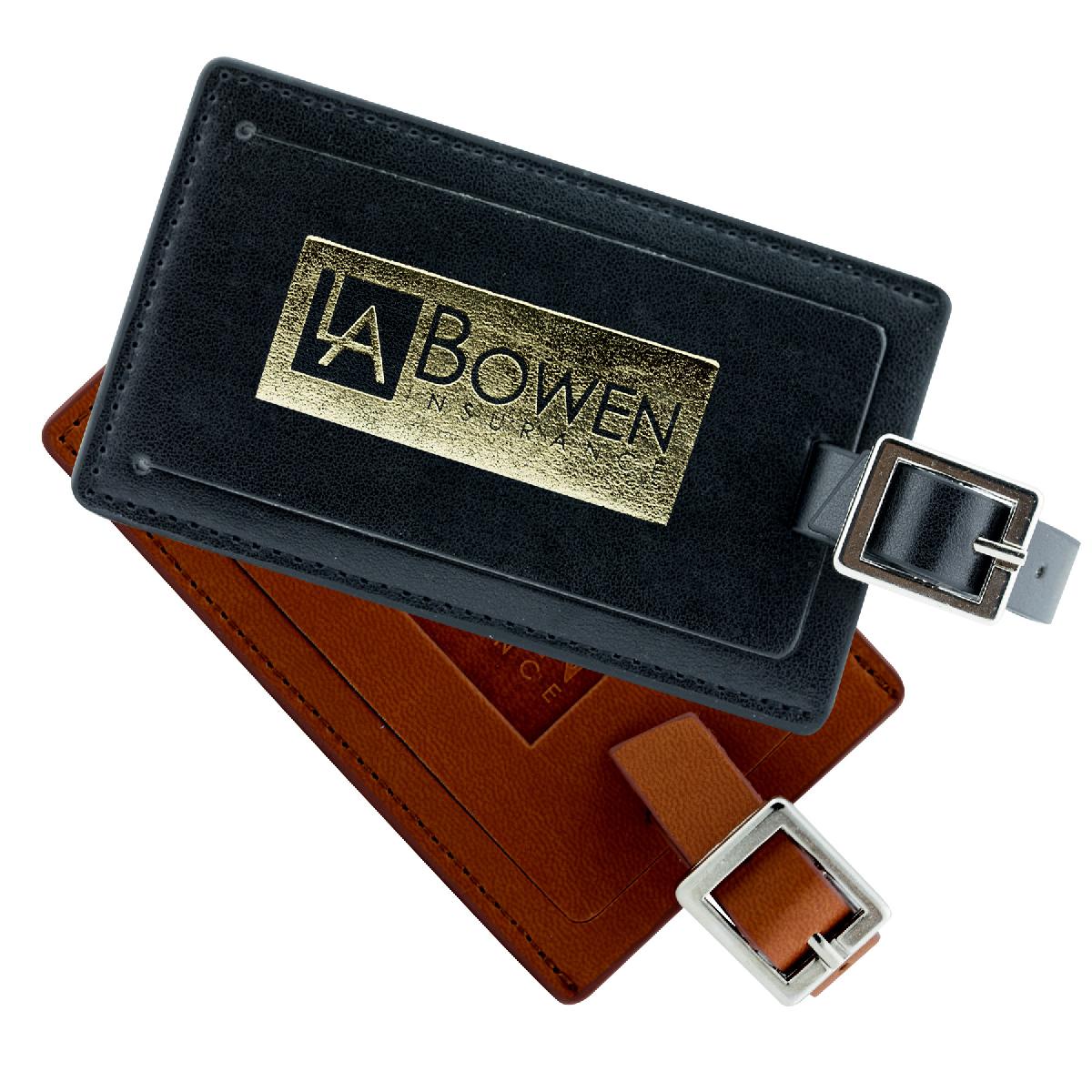 Elite TPU Leather Luggage Tag (Black) 3