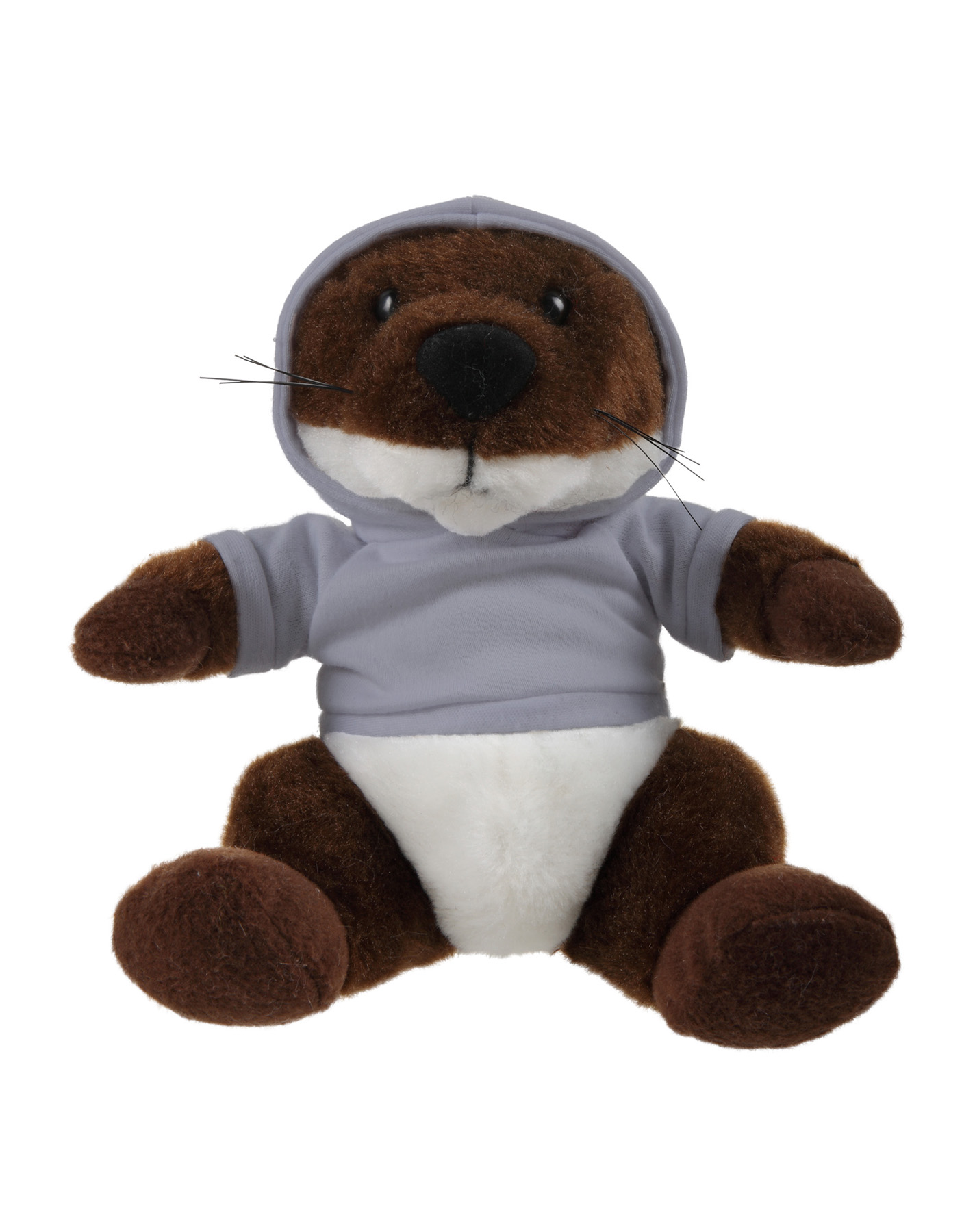 Soft Plush Stuffed Sitting Otter wearing a Hoodie 17