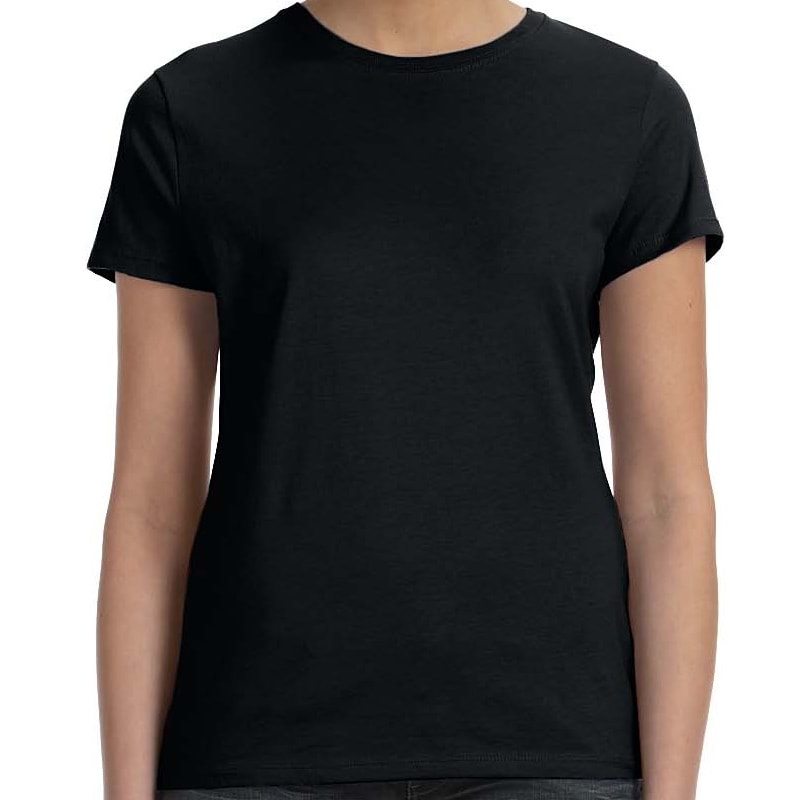 Hanes Ladies 4.5 Oz., 100% Ringspun Cotton Nano-T® T-Shirt 4