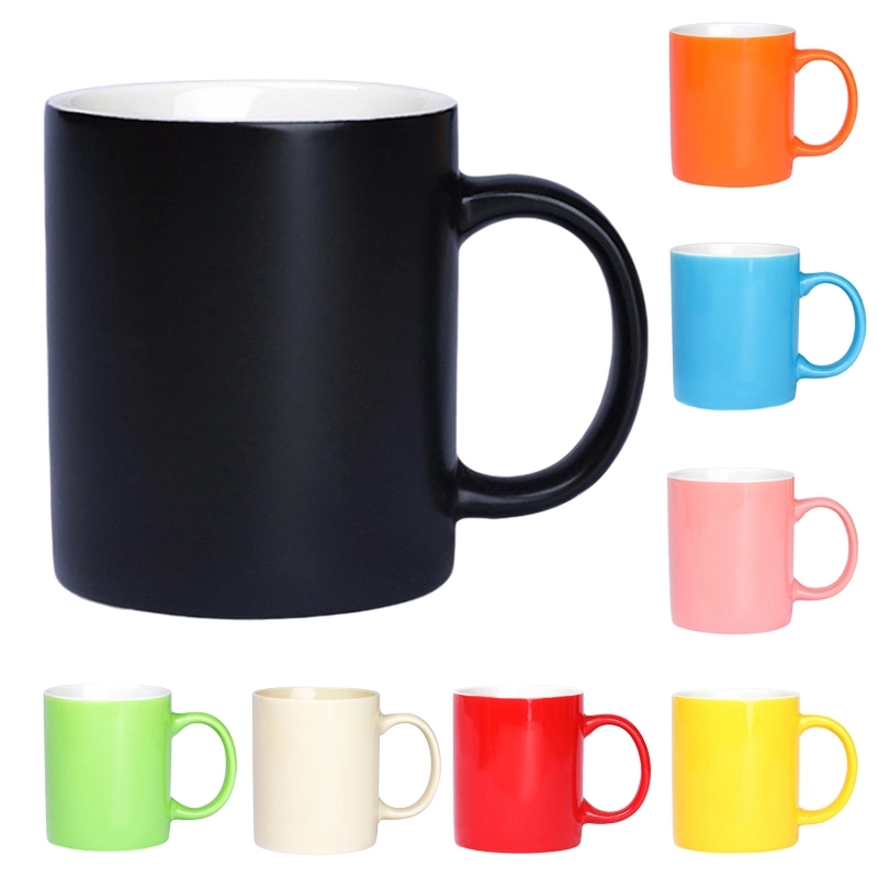 11 oz. Glossy Ceramic Coffee Mugs 7