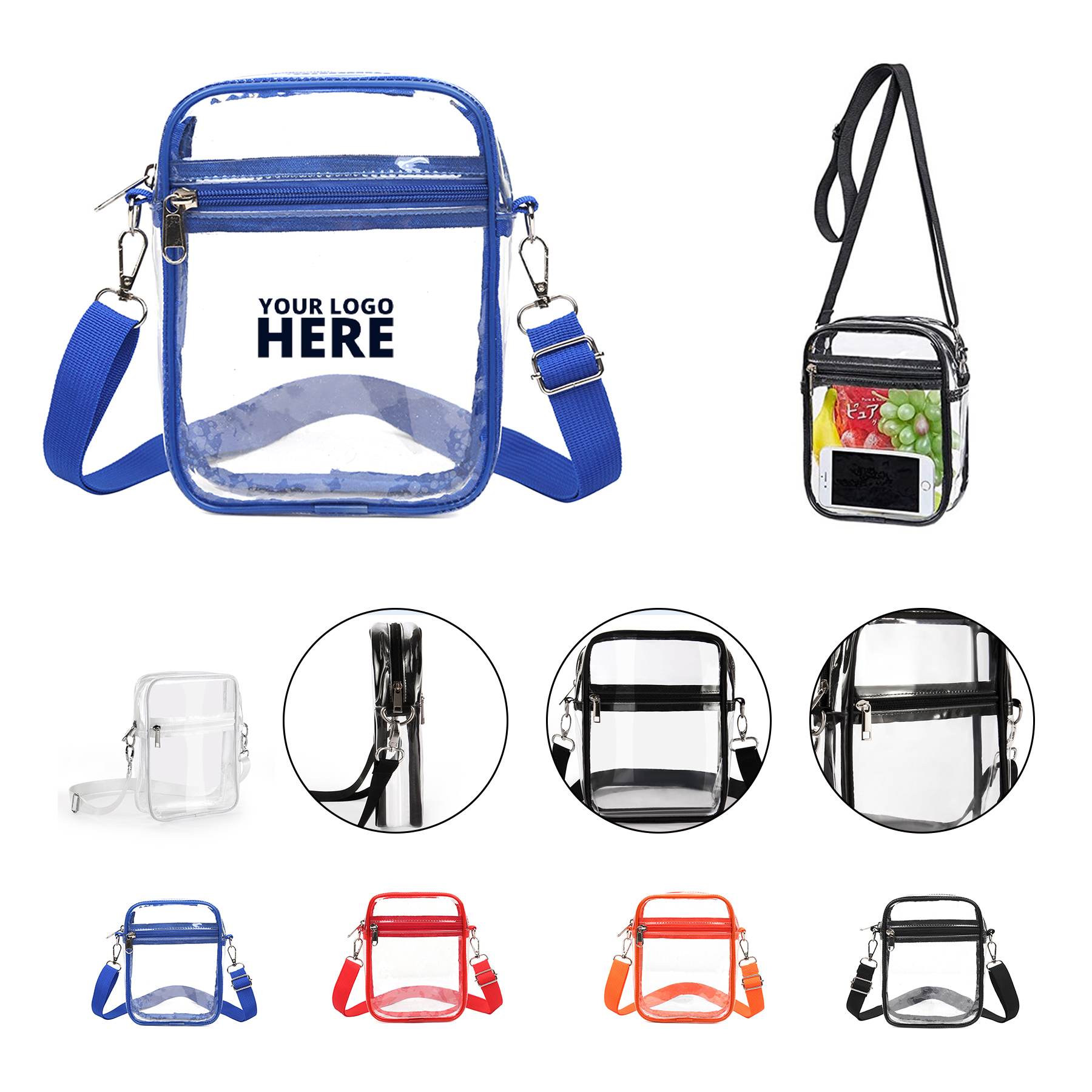 Stadium Approved Clear Crossbody Bag 1