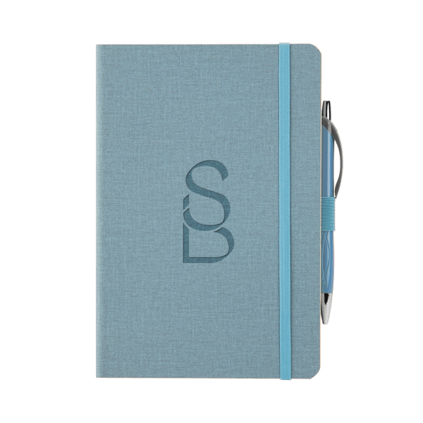 Crosshatch PU Notebook With Pen 47