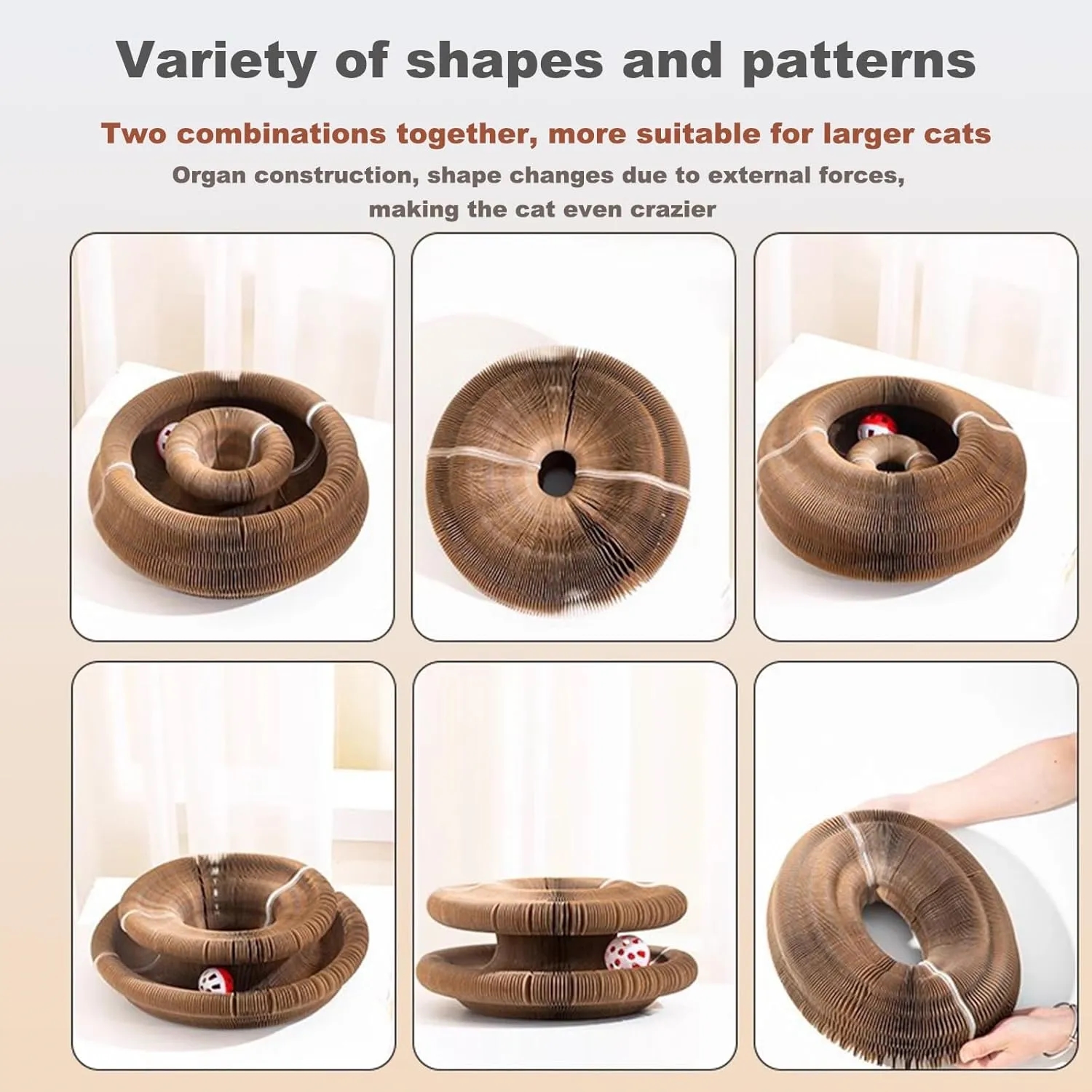 Magic Organ Cat Scratching Board Anxiety Toy Multi-Shape 1
