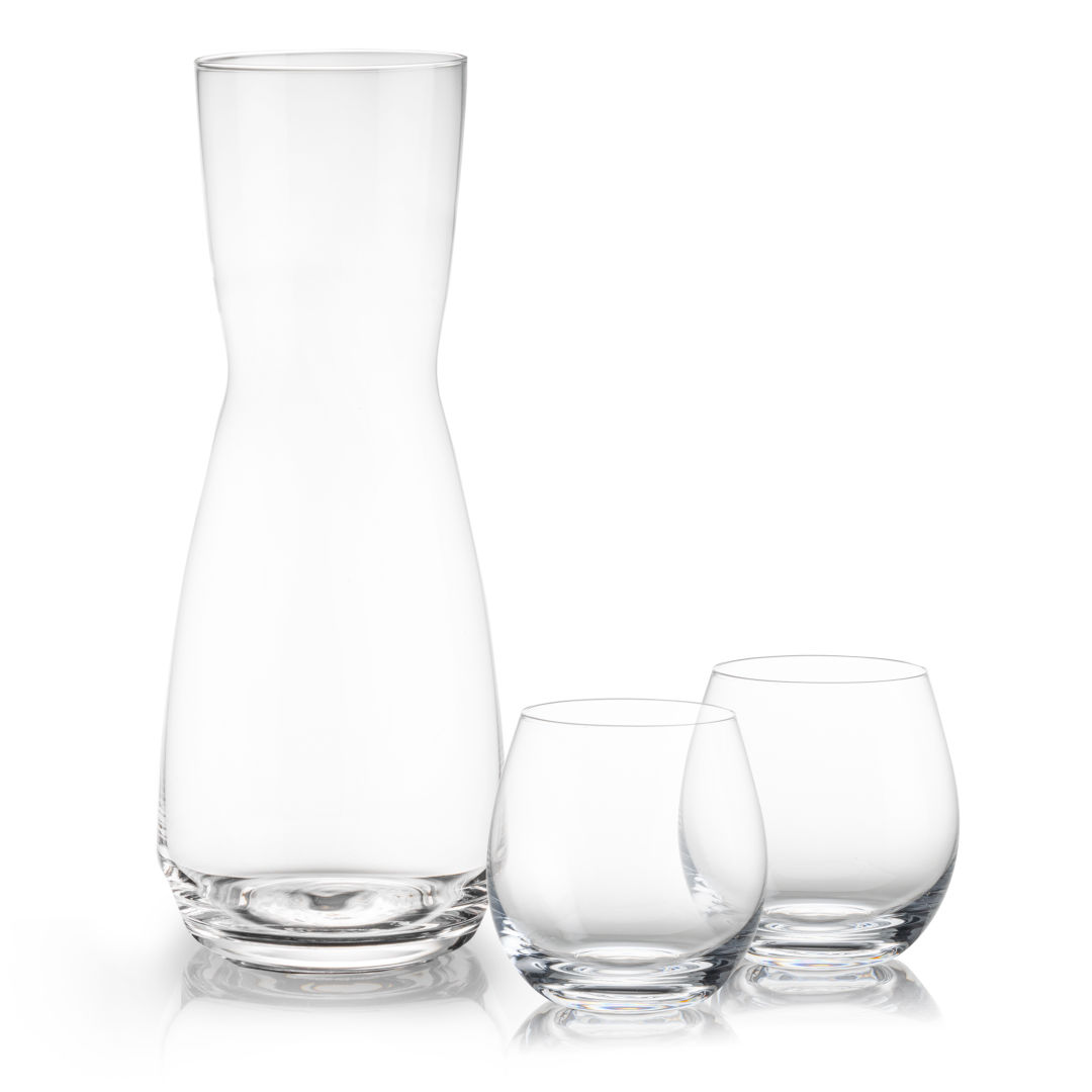 Mason Carafe & Redmond Stemless Wine 4