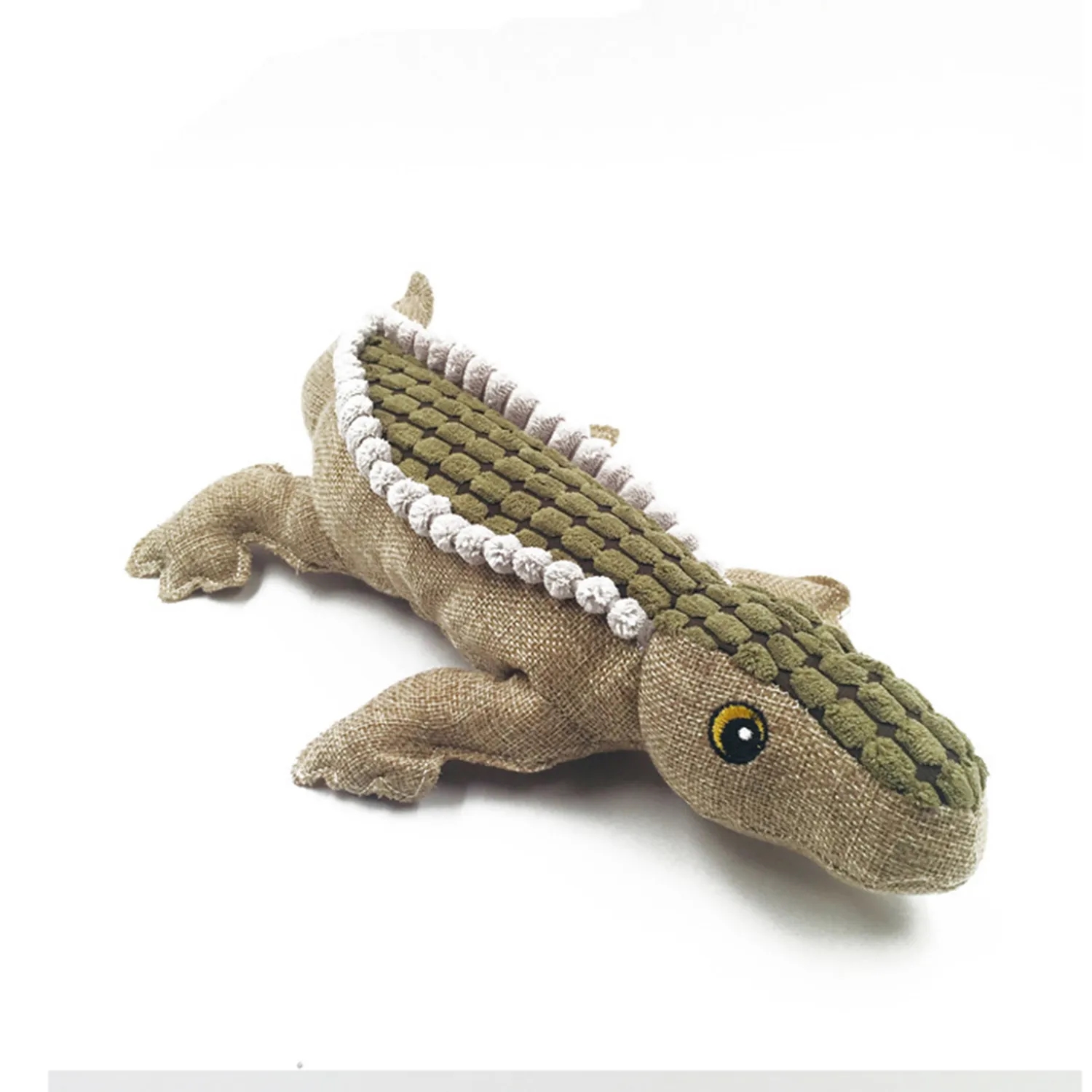 Plush Crocodile Sounding Interactive Dog Bite Toy 2